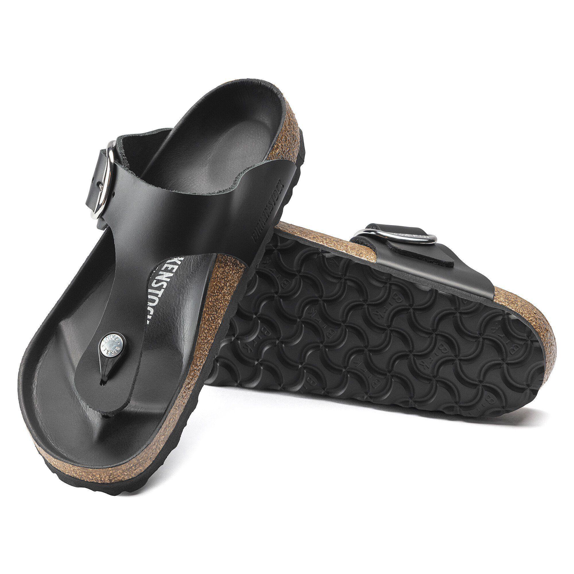 Gizeh Big Buckle Oiled Leather Black Product Image