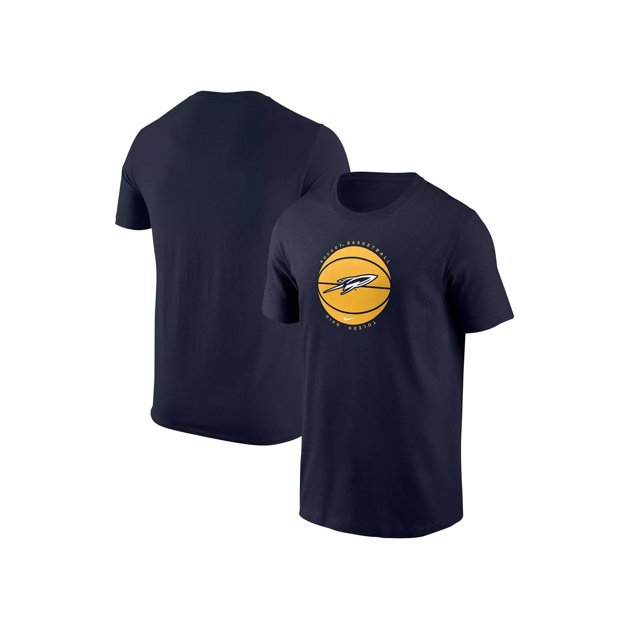 Men's Nike  Navy Toledo Rockets Basketball Core T-Shirt, Size: 2XL, Tol Blue Product Image