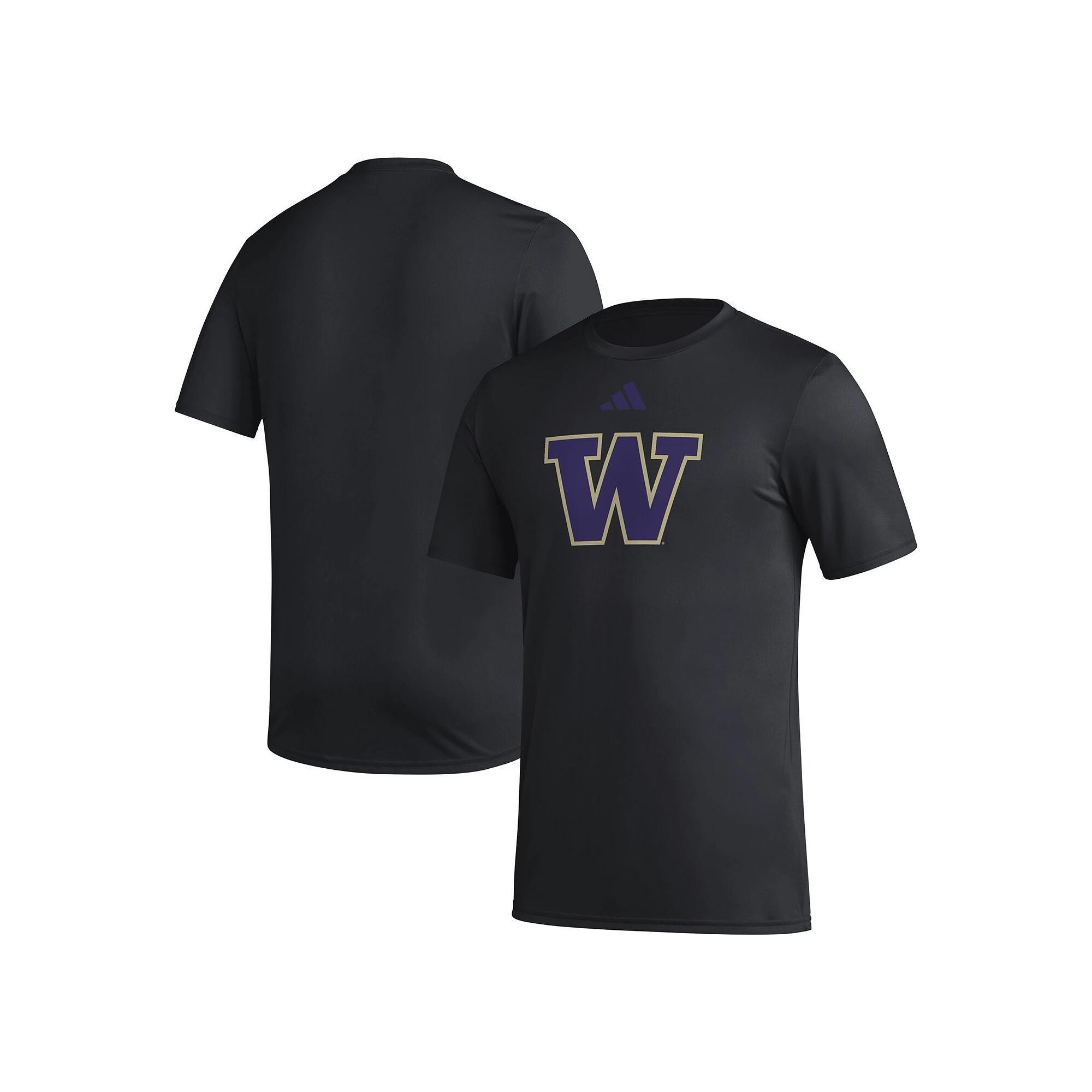 Men's adidas Royal Kansas Jayhawks Primary Locker Logo Pre-Game AEROREADY T-Shirt, Size: XL, Blue Product Image