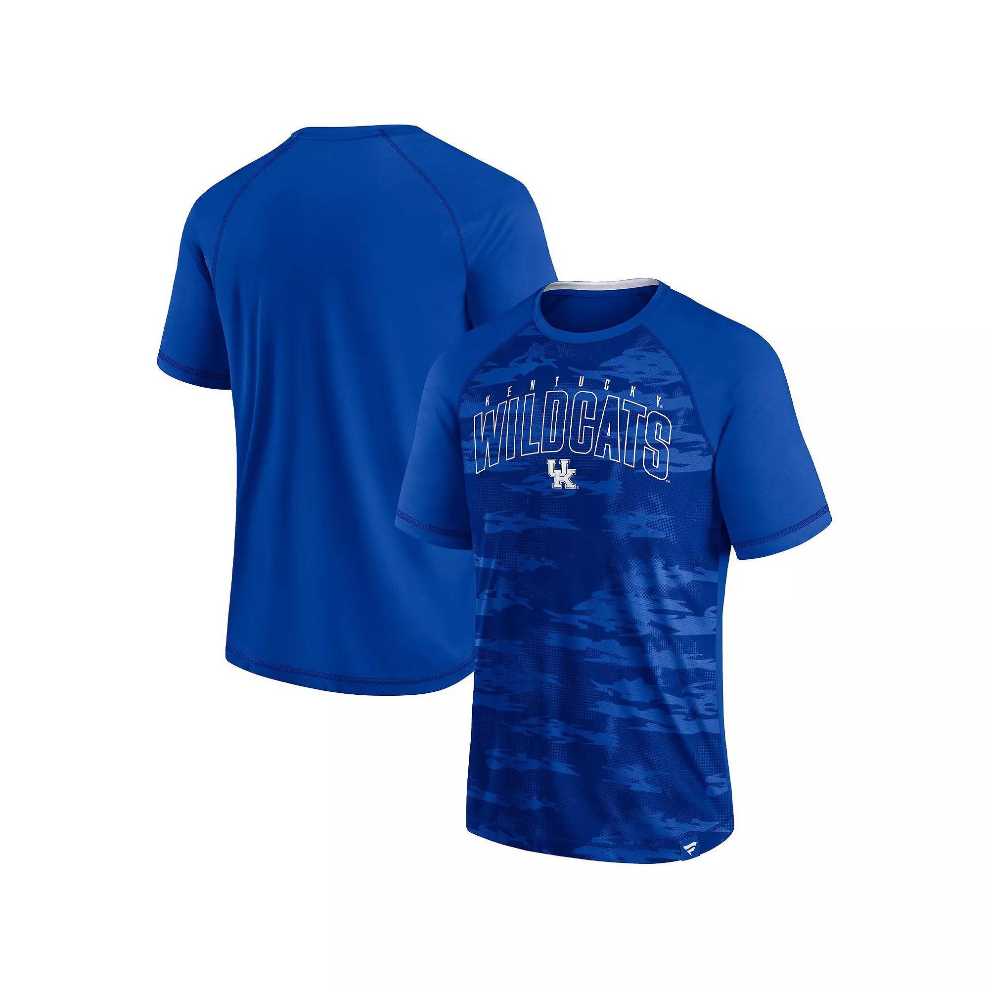 Men's Fanatics Royal Kentucky Wildcats Arch Outline Raglan T-Shirt, Size: Large, Blue Product Image