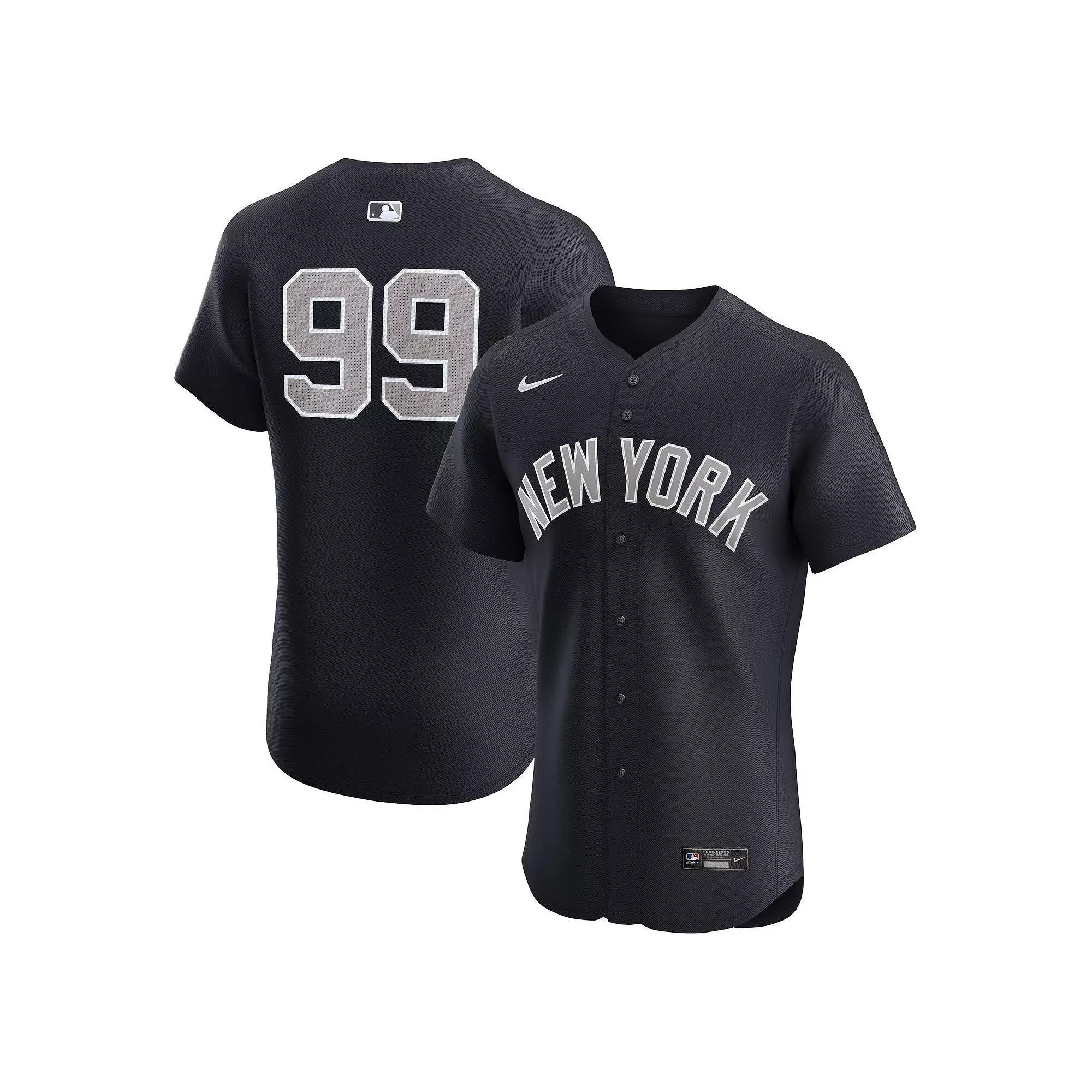Men's Nike Aaron Judge Navy New York Yankees Alternate 1 Elite Player Jersey, Size: 52, Blue Product Image
