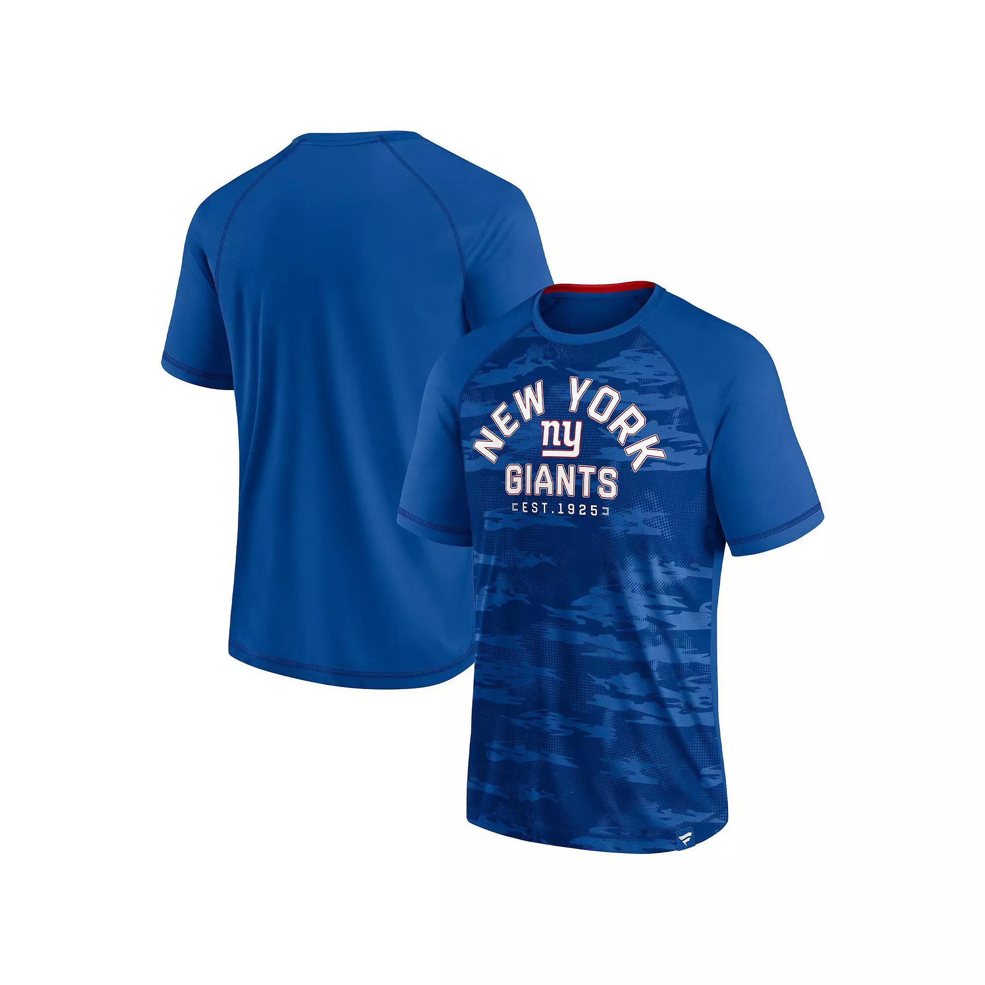 Men's Fanatics Branded Royal New York Giants Hail Mary Raglan T-Shirt, Size: Small, Blue Product Image