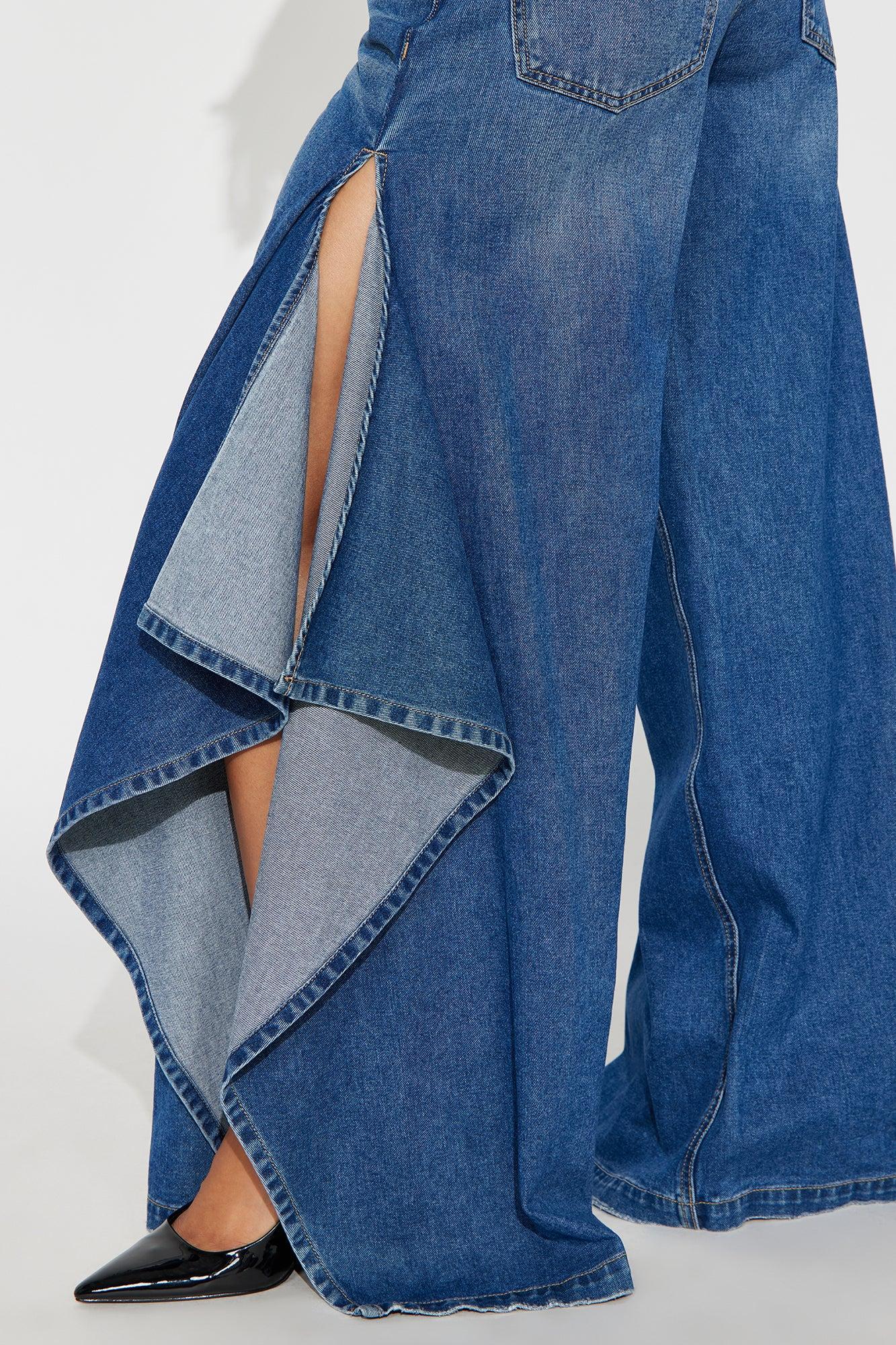 Not The Drama Wide Leg Jeans - Medium Wash Product Image