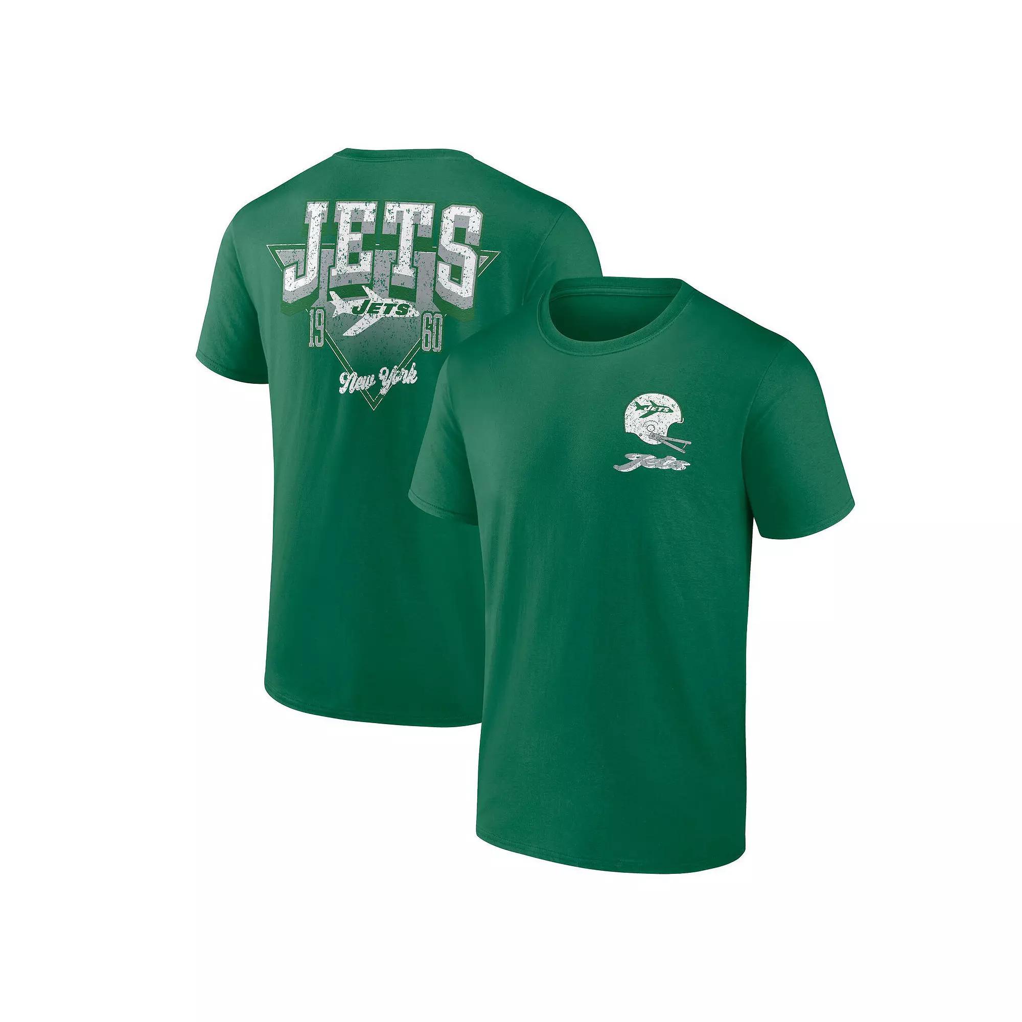 Men's Fanatics Kelly Green New York Jets Never Over T-Shirt, Size: Small Product Image
