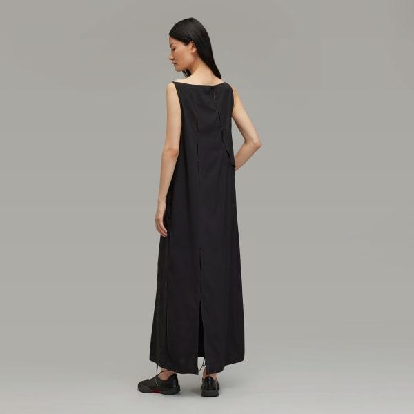 adidas Y-3 Slit Dress Black XS Womens Product Image