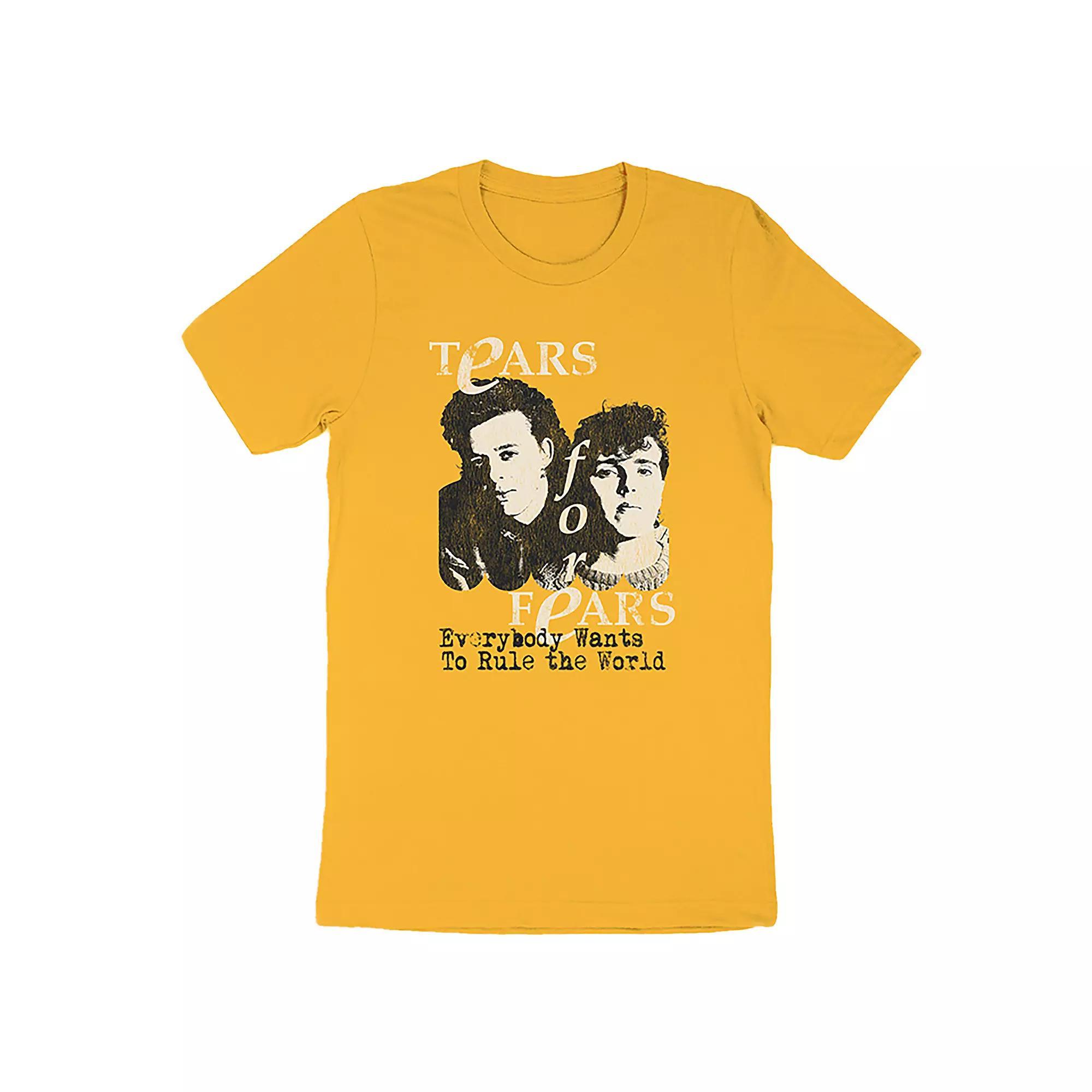 Men's Tears For Fears Rule The World Tee, Size: XL, Gray Product Image