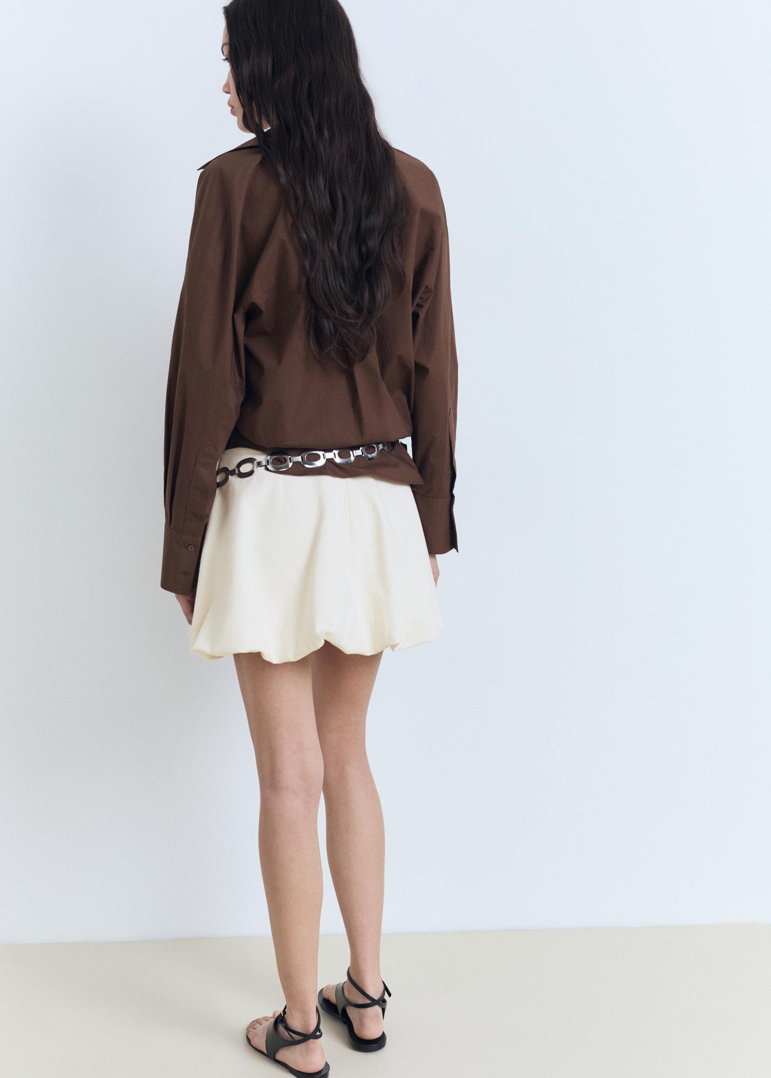 Mini balloon skirt - Women | MANGO USA Product Image