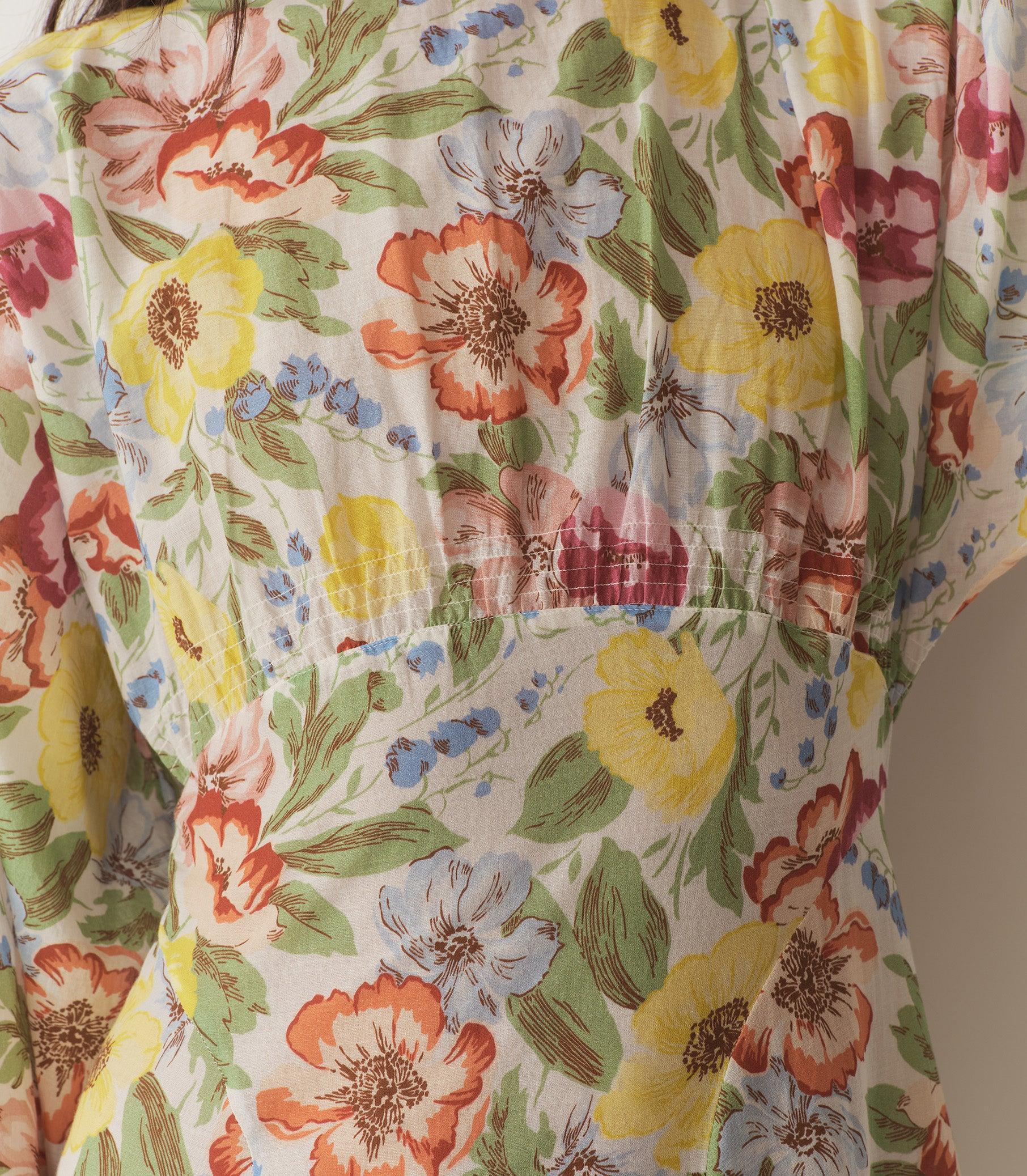 OLIANA DRESS -- BLANC ANEMONE BLOOM Product Image
