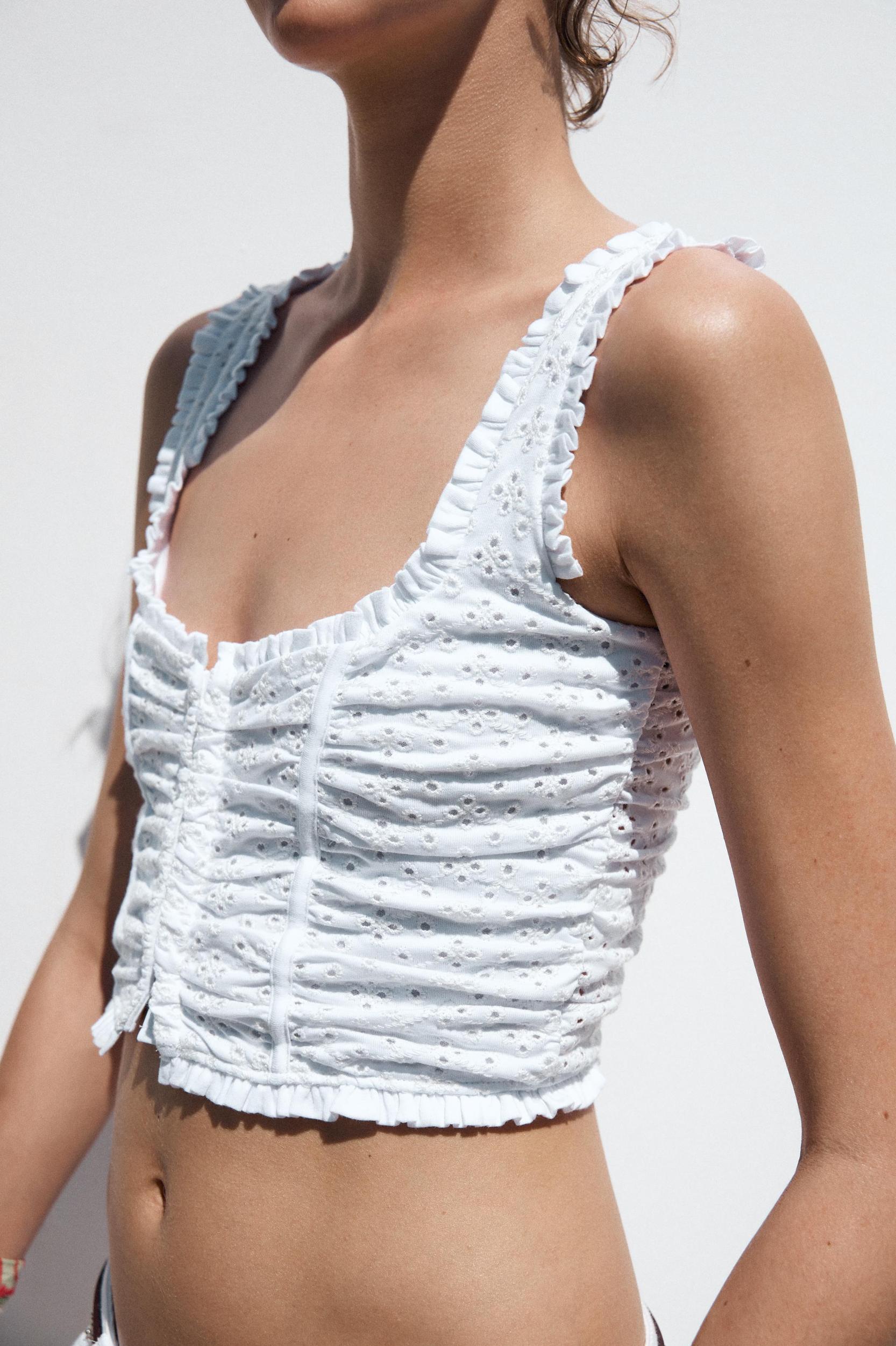 OPENWORK EMBROIDERED TOP Product Image