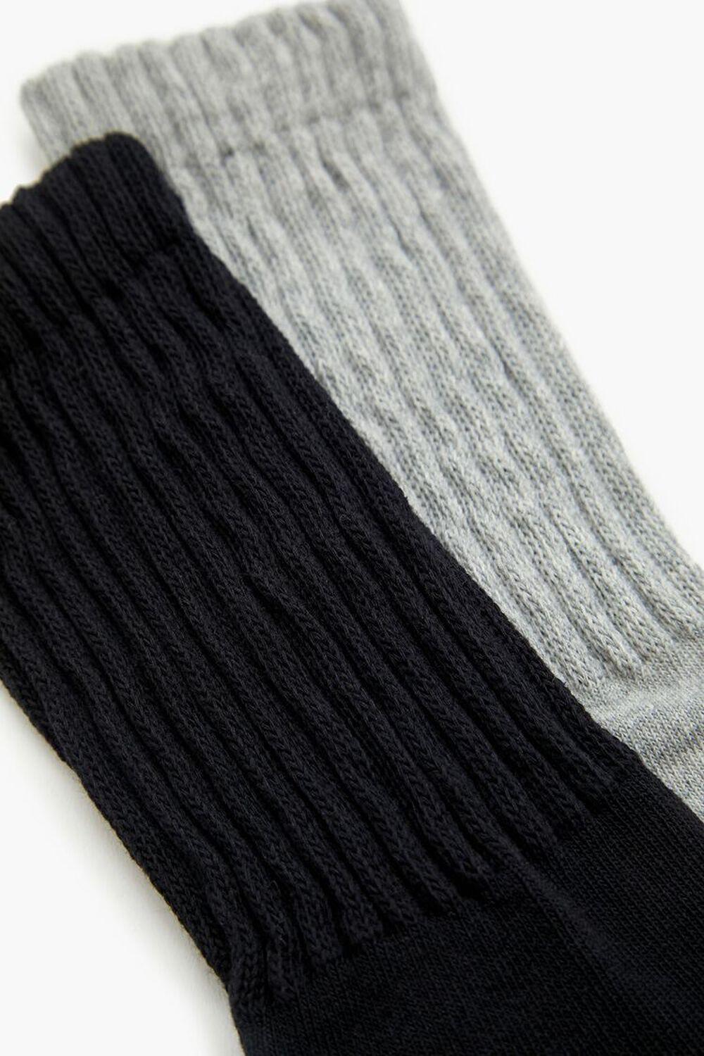 Ribbed Crew Socks Set - 2 pack | Forever 21 Product Image