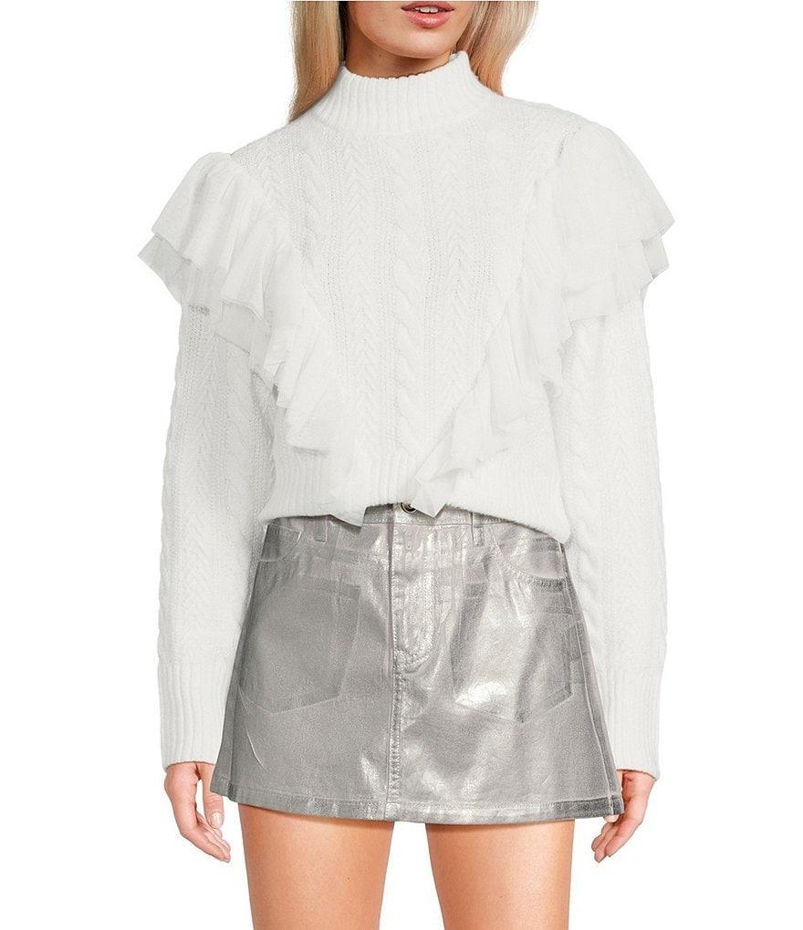 GB Tulle Cable Knit Sweater Product Image
