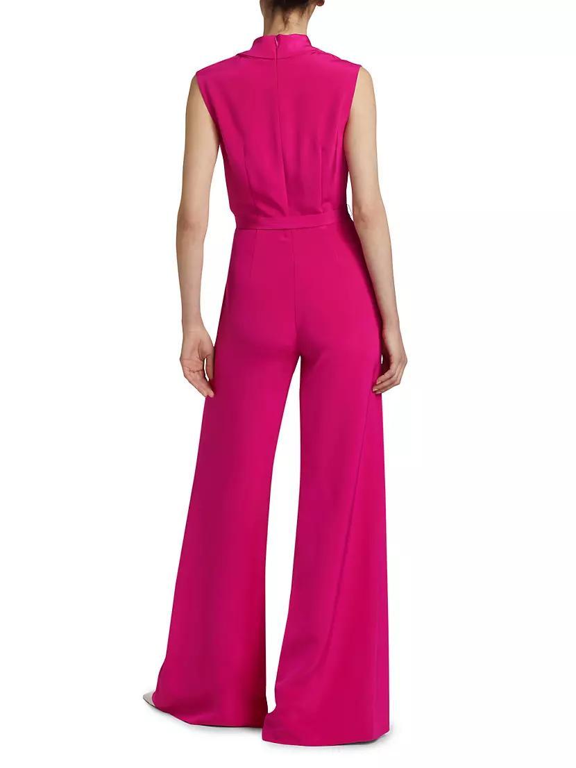 Blythe Wide-Leg Silk Jumpsuit Product Image