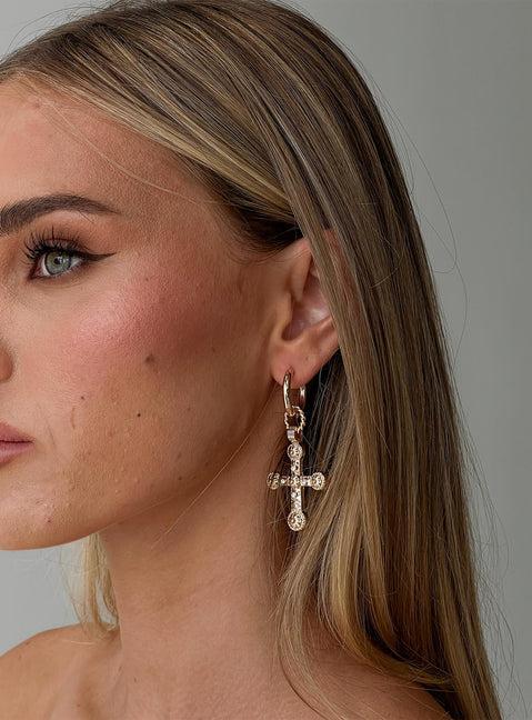 Captivated Earrings Gold Product Image