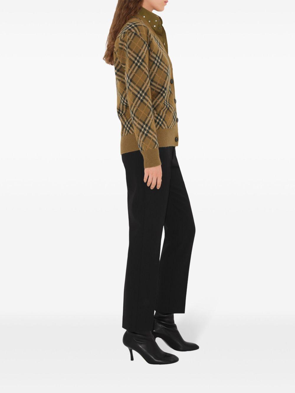 check wool-mohair cardigan Product Image