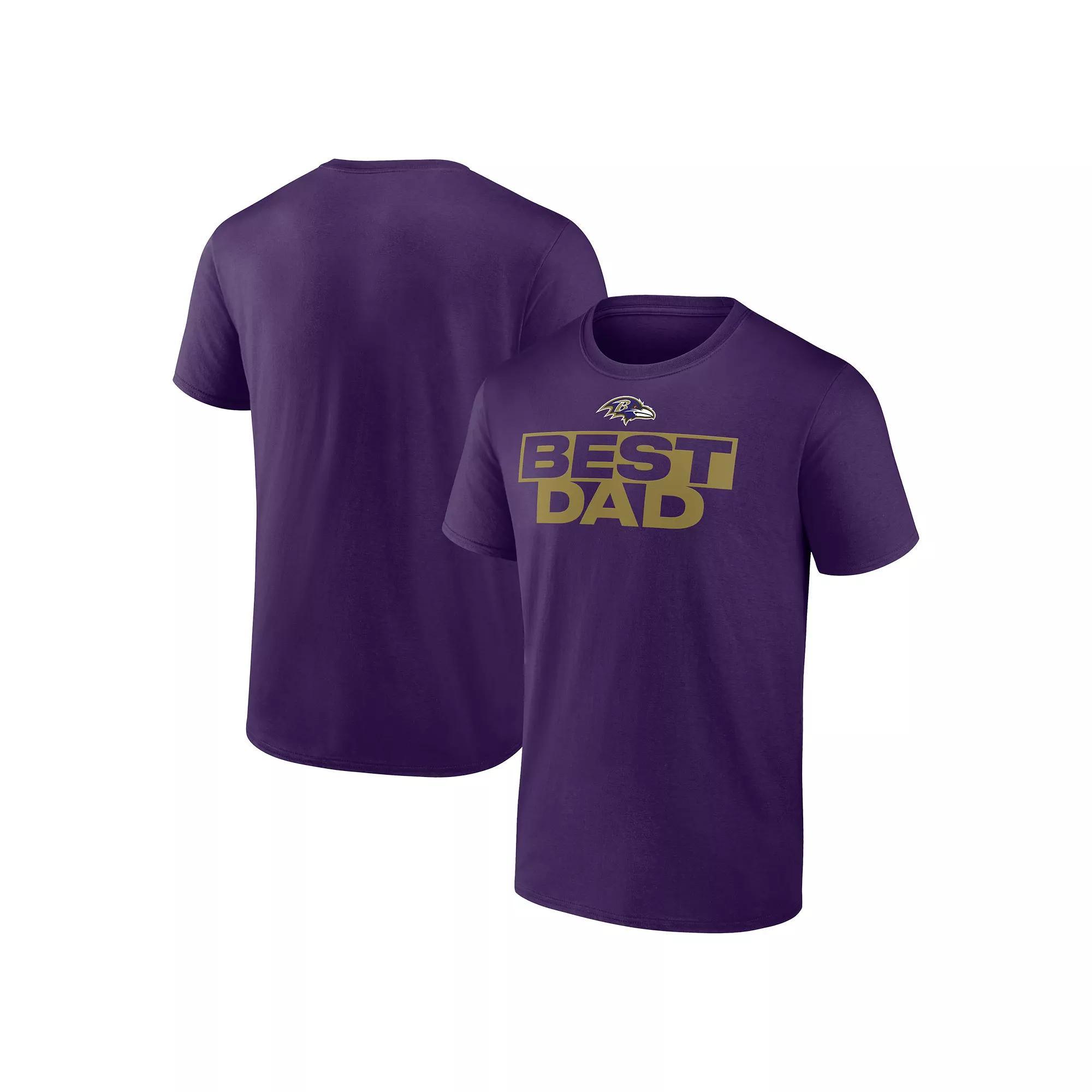 Men's Black Cincinnati Bengals Best Dad T-Shirt, Size: Medium Product Image