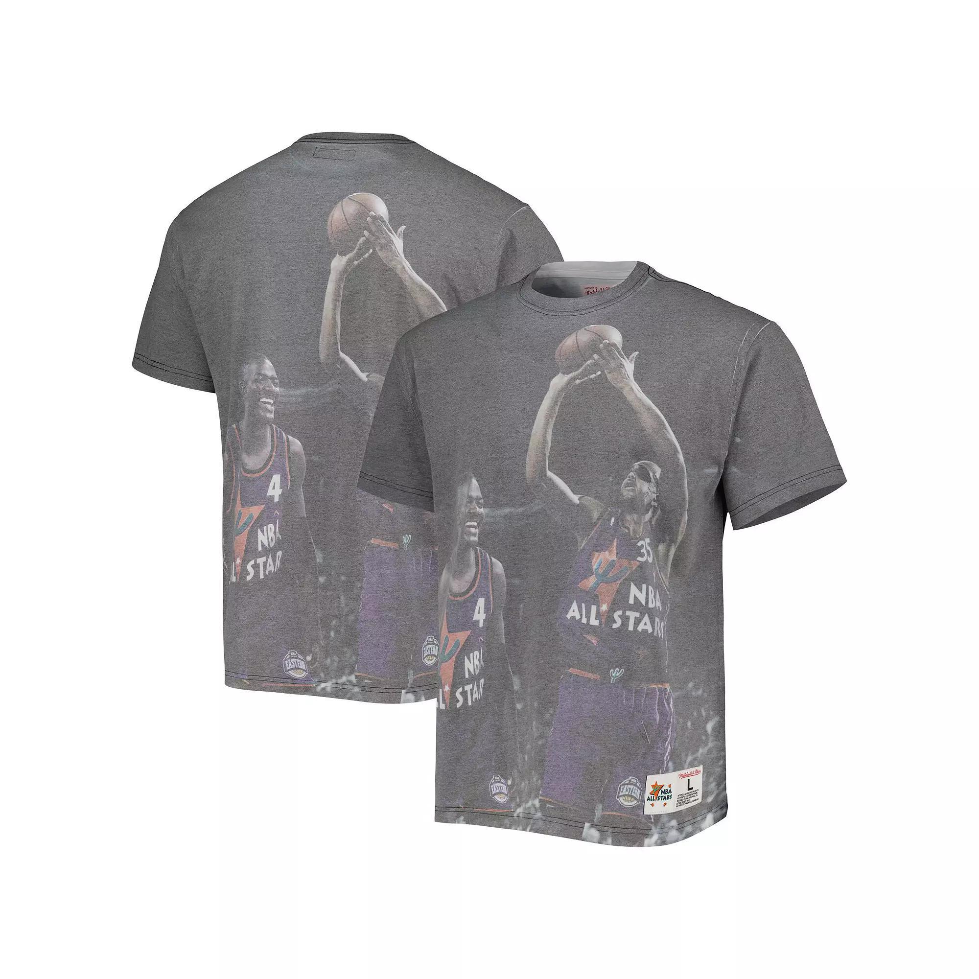 Men's Mitchell & Ness Detroit Pistons Above the Rim Graphic T-Shirt, Size: Large, Pis Grey Product Image