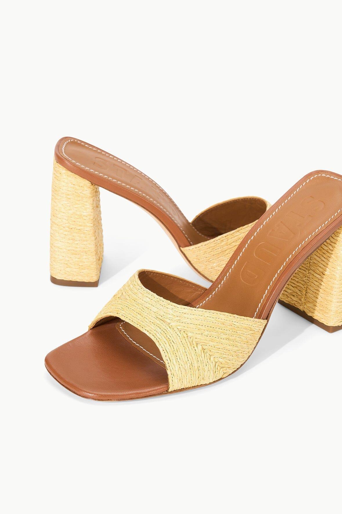 SLOANE HEEL | NATURAL RAFFIA Product Image