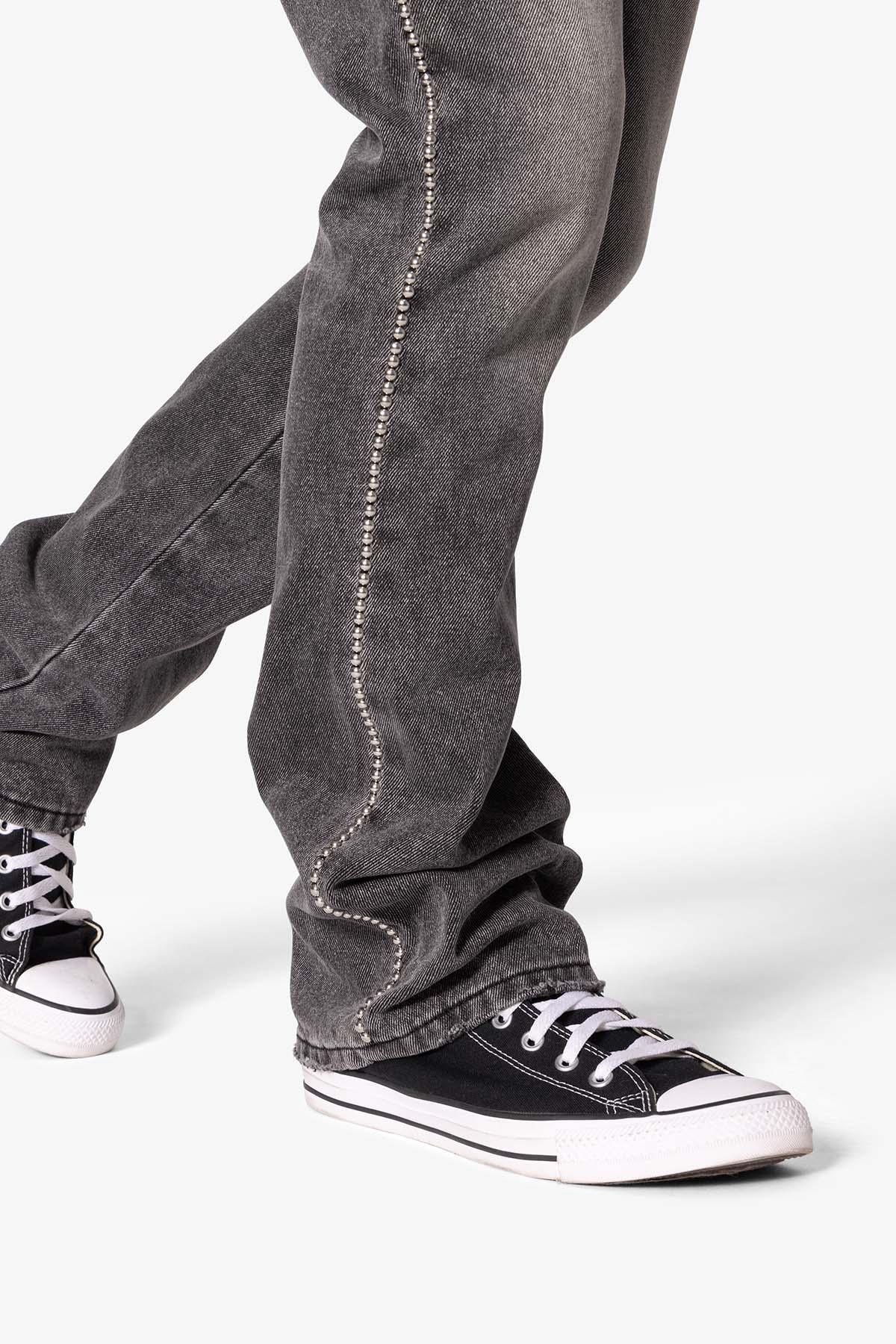 B661 Flat Studded Flare Denim - Vintage Black Product Image
