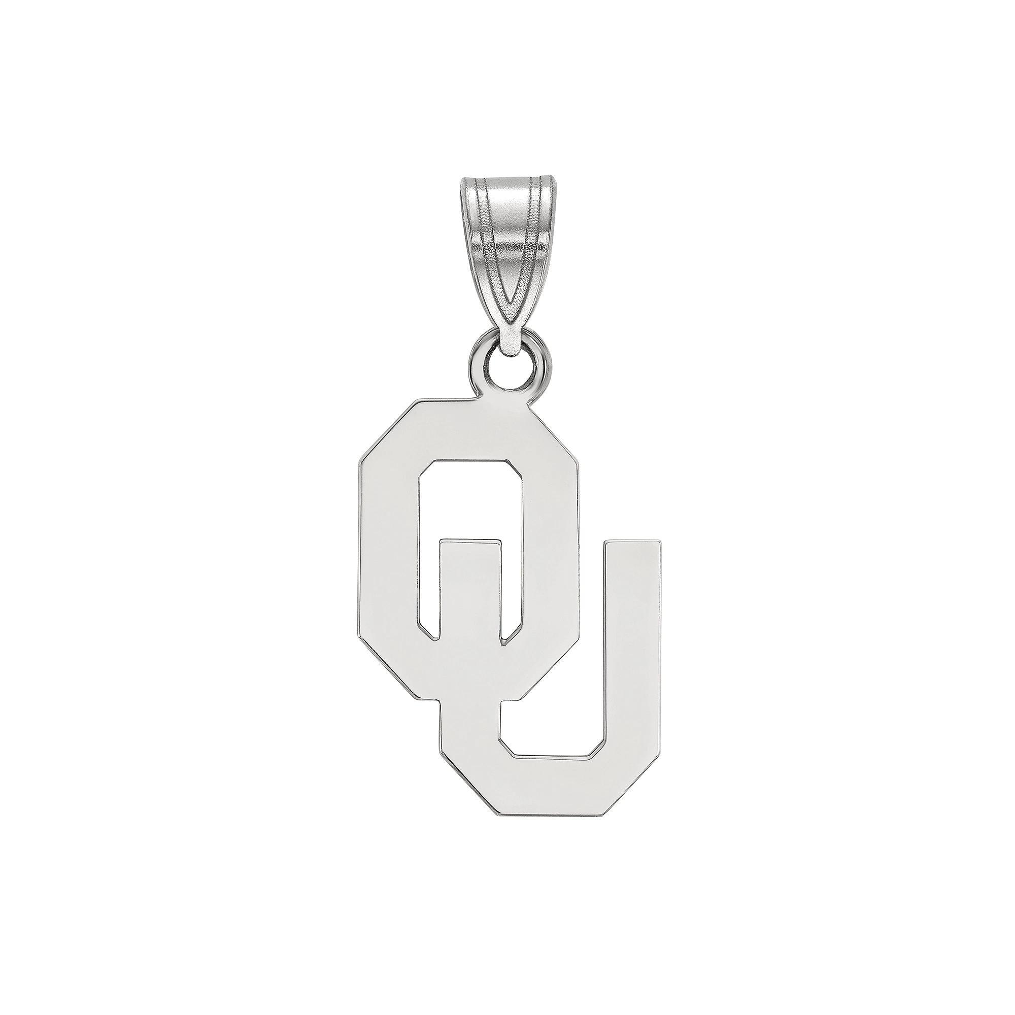 LogoArt Sterling Silver Oklahoma Sooners Pendant, Women's, Size: 24 mm Product Image