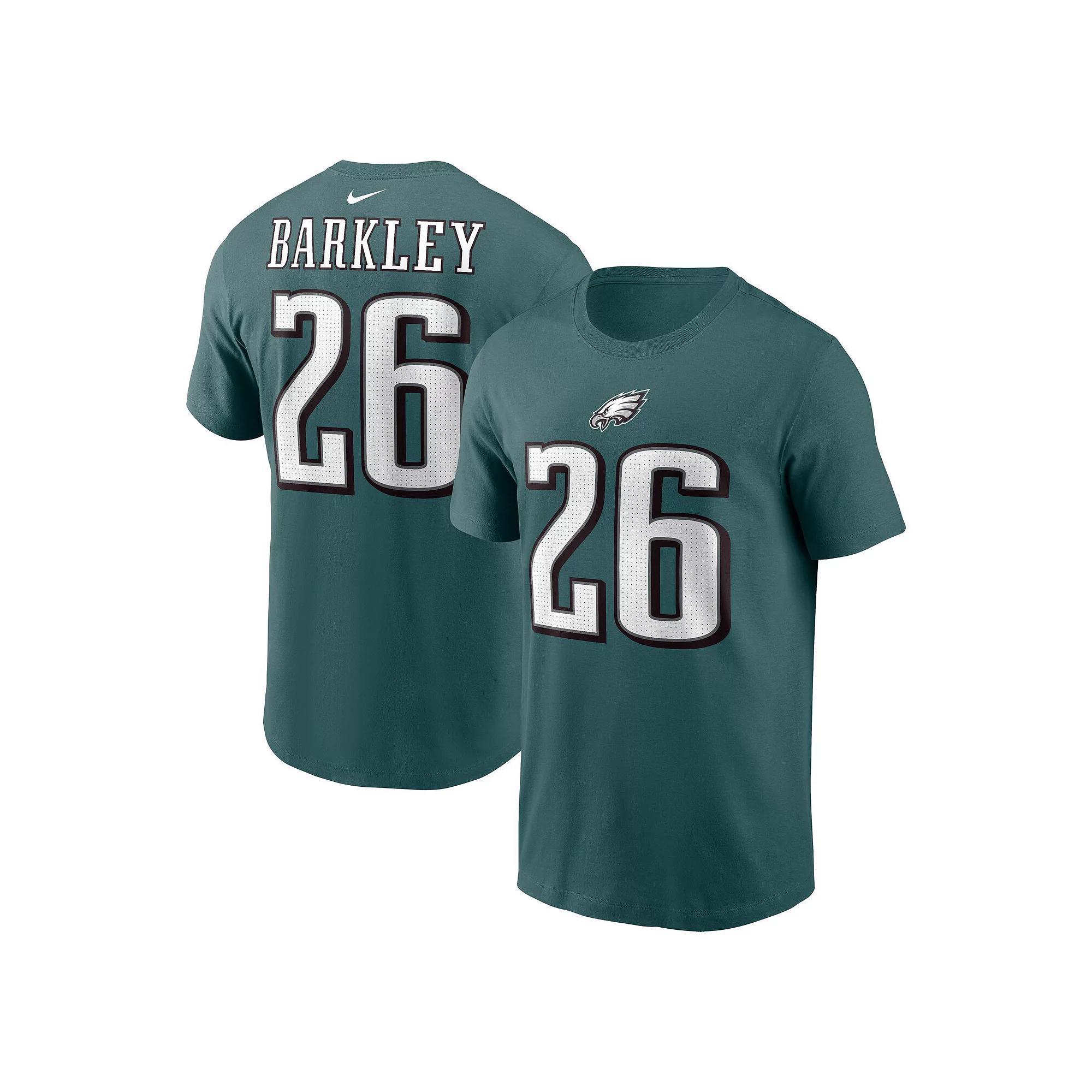 Men's Nike Saquon Barkley Midnight Green Philadelphia Eagles Player Name & Number T-Shirt, Size: Medium Product Image