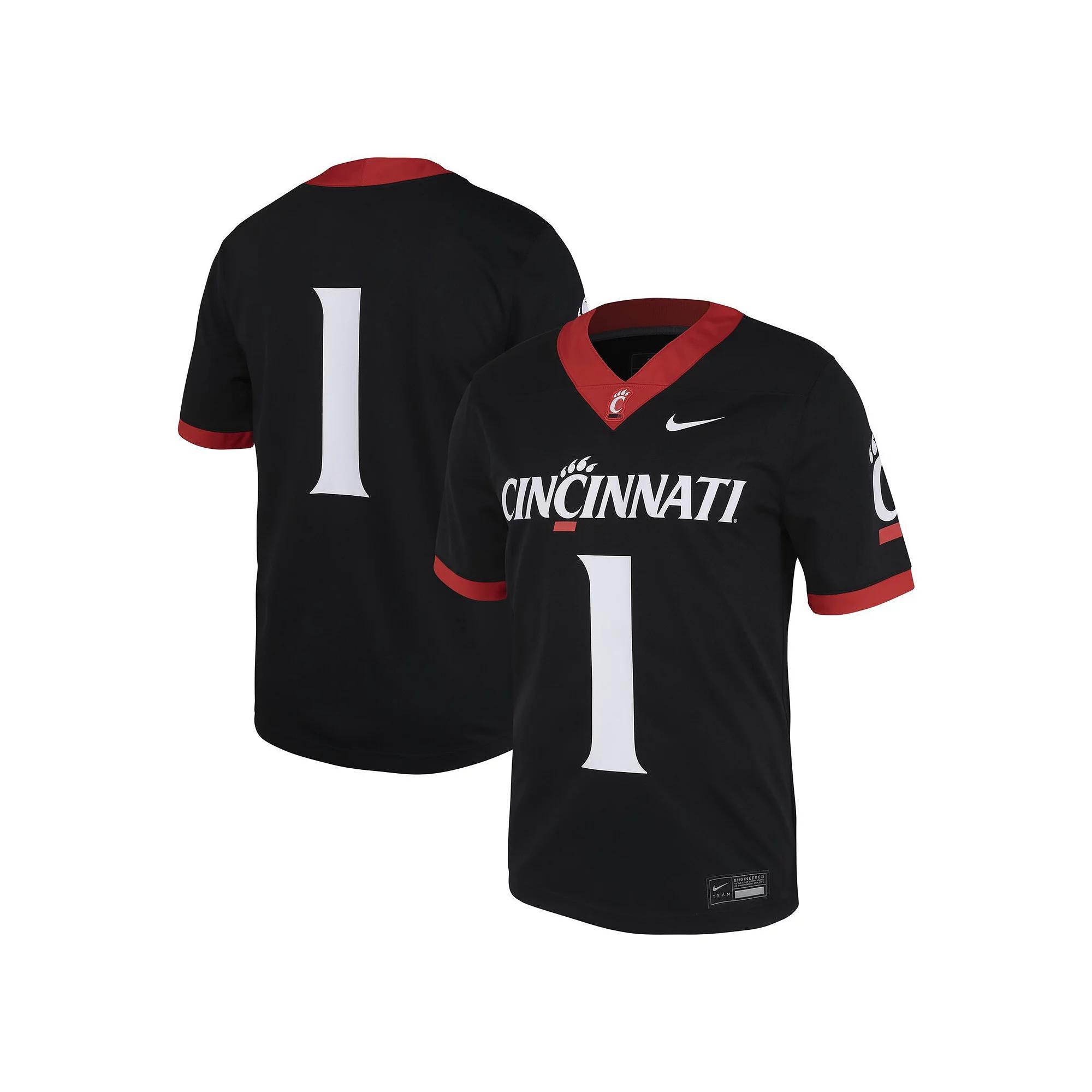 Men's Nike #1 Black Cincinnati Bearcats Untouchable Football Jersey, Size: Large Product Image