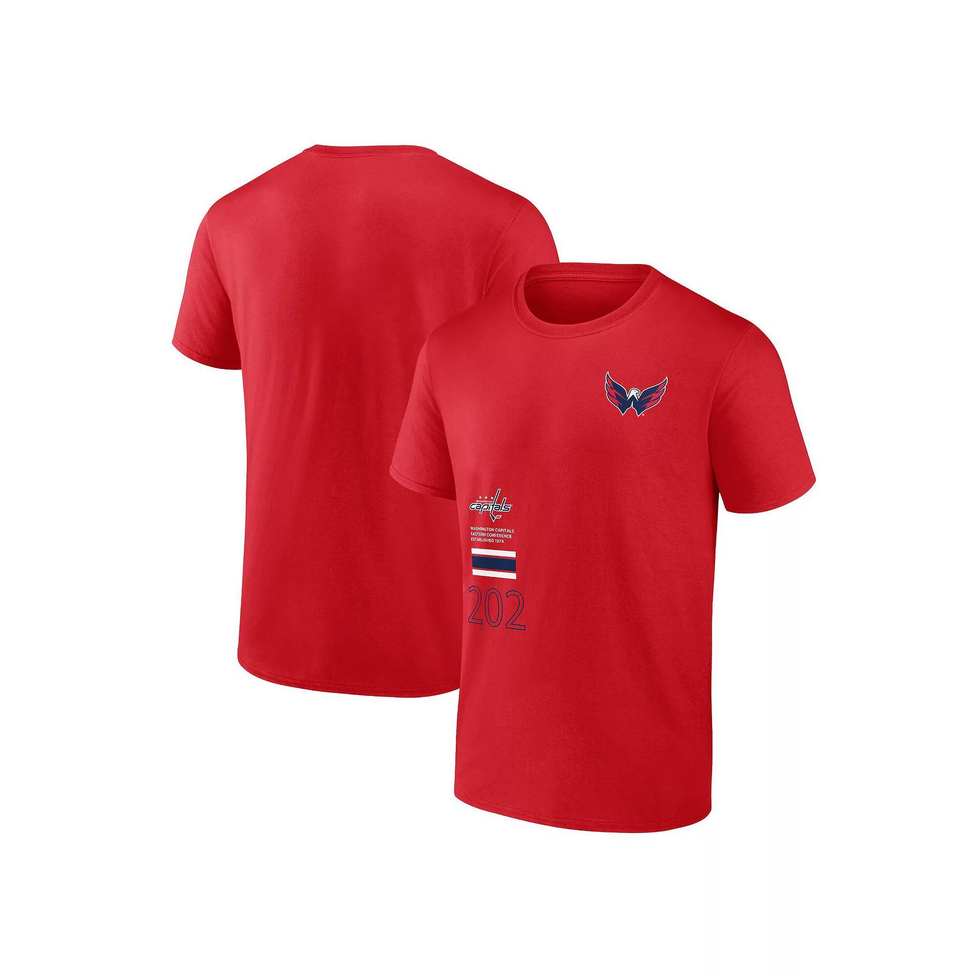 Men's Fanatics Branded Red Washington Capitals Represent T-Shirt, Size: 3XL Product Image