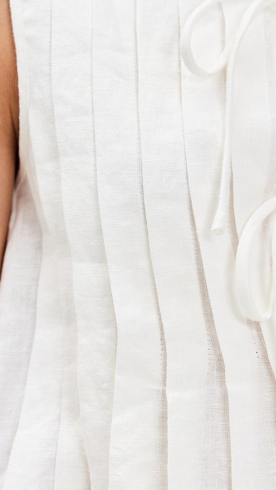 VRG GRL Valeria Linen Top White | Shopbop Product Image
