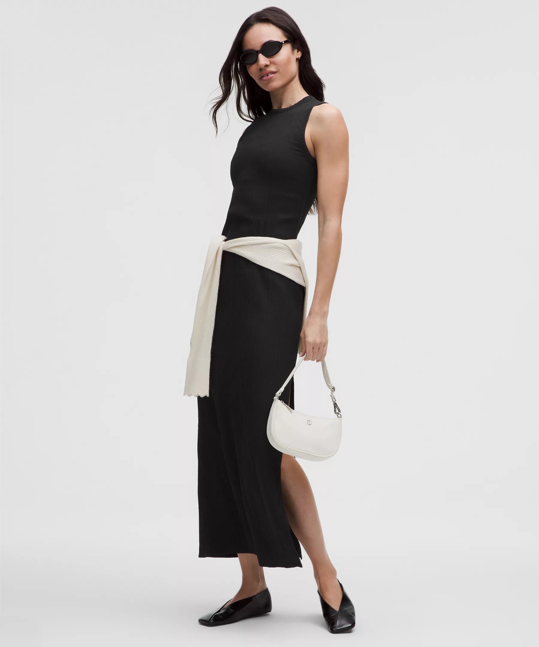 Sleeveless Pleated Stretch Maxi Dress Product Image