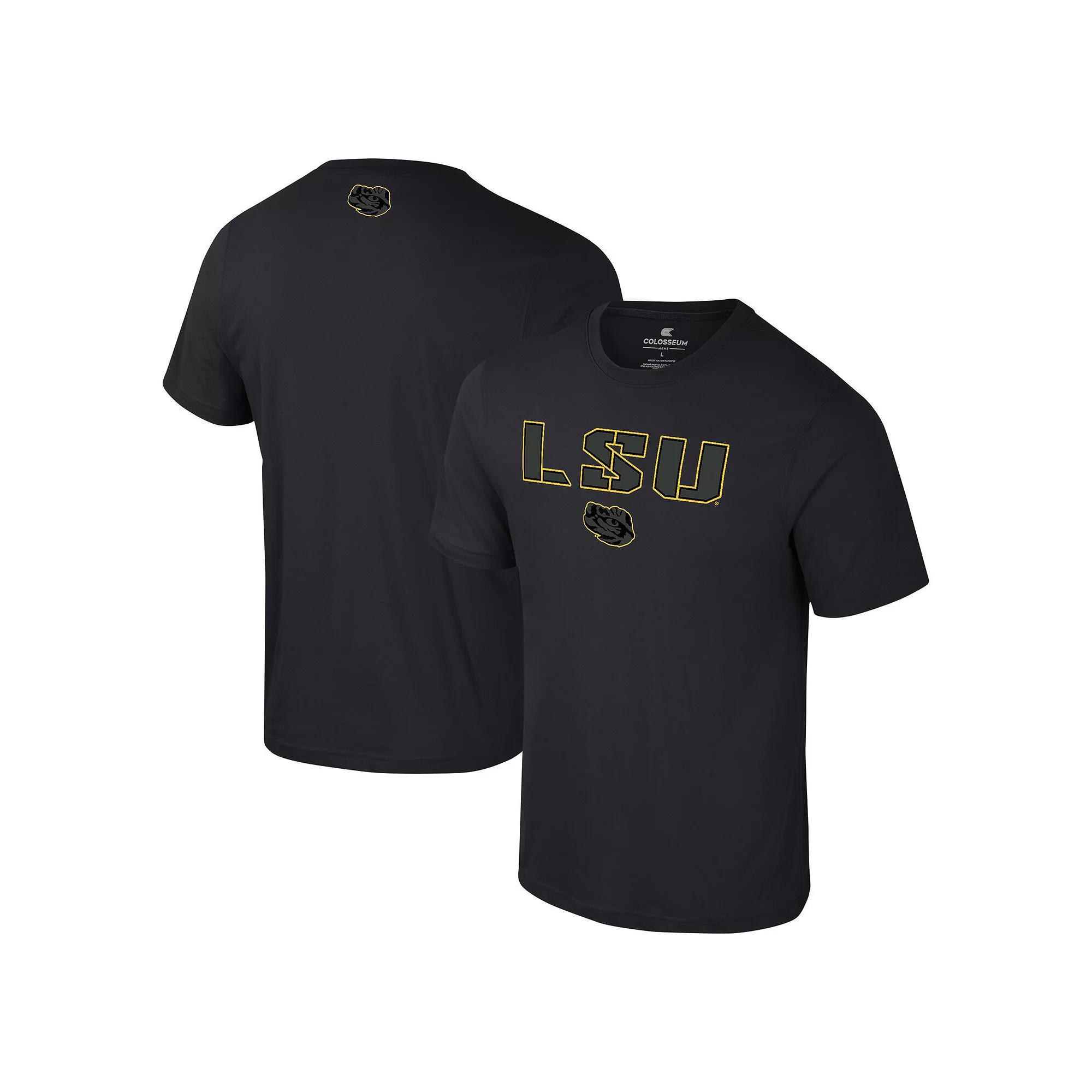 Men's Colosseum Black LSU Tigers Color Pop Active Blend T-Shirt, Size: Medium Product Image