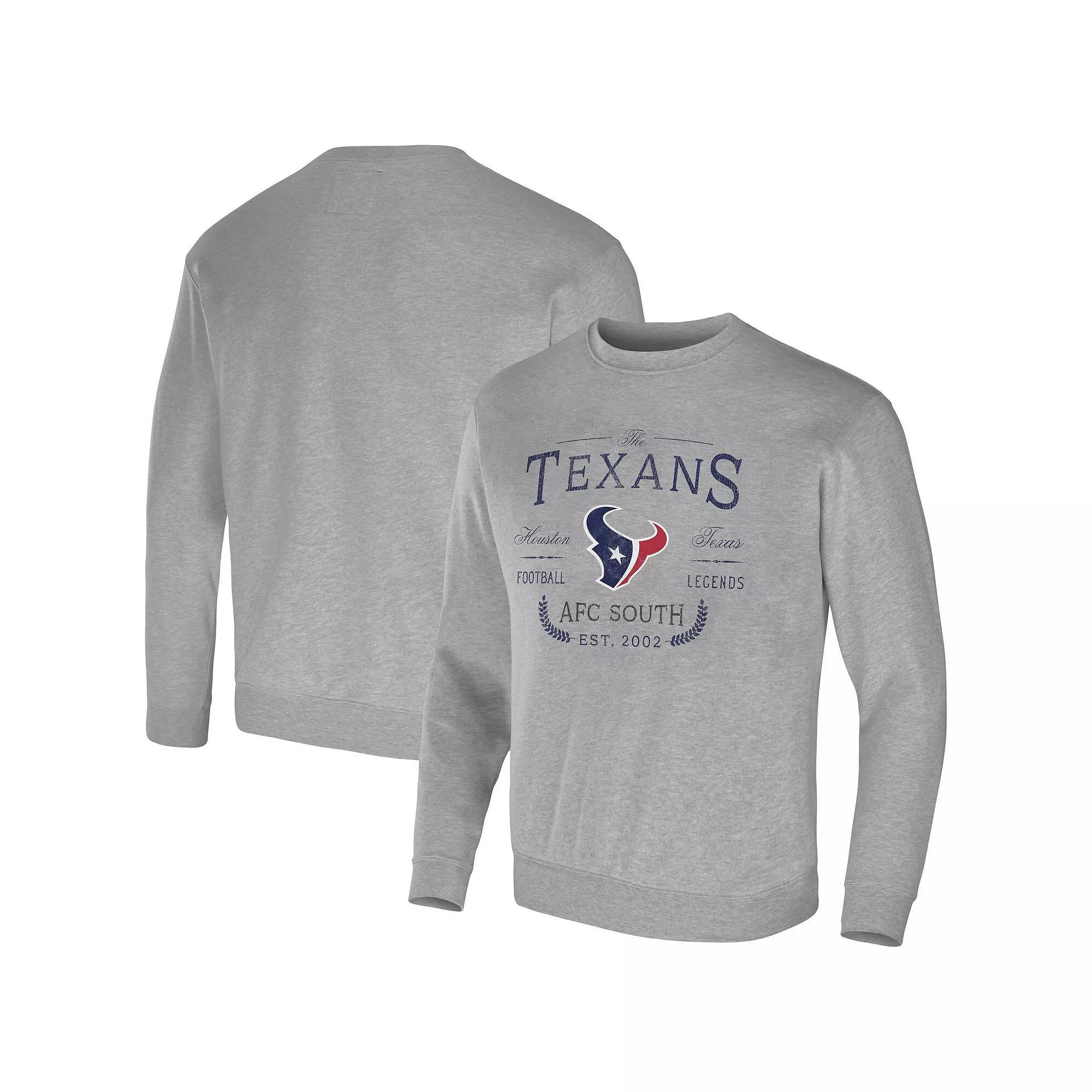 Men's NFL x Darius Rucker Collection by Fanatics Heather Gray Houston Texans Pullover Sweatshirt, Size: 2XL, Grey Product Image