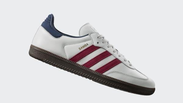 Mens adidas Samba OG Athletic Shoe - Core White / Team Victory Red / Night Indigo Product Image