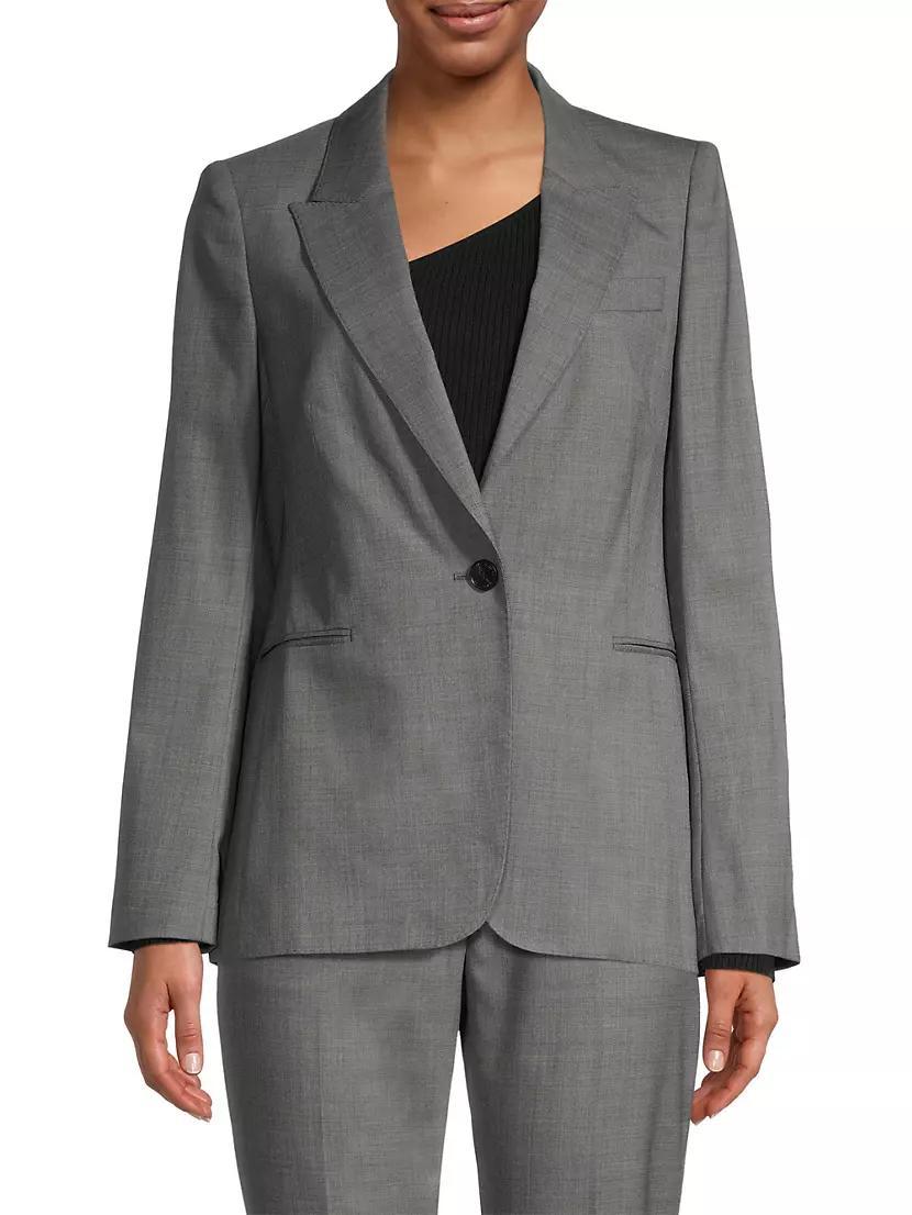 Layton Wool-Blend Crosshatch Jacket Product Image