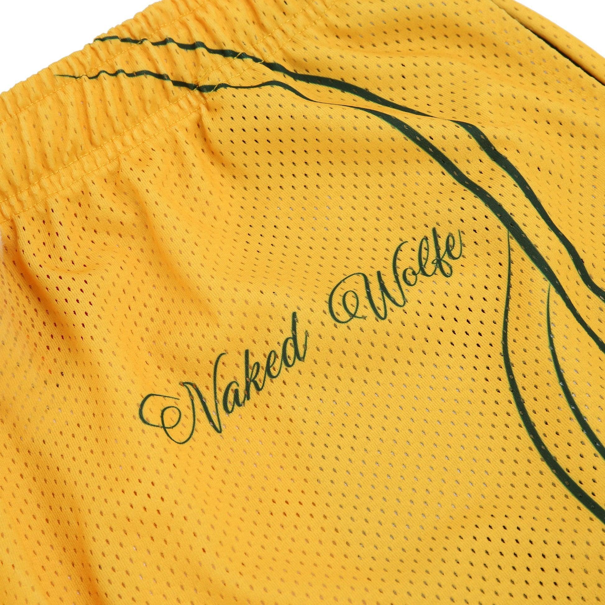 Naked Wolfe Jersey Shorts Yellow Product Image