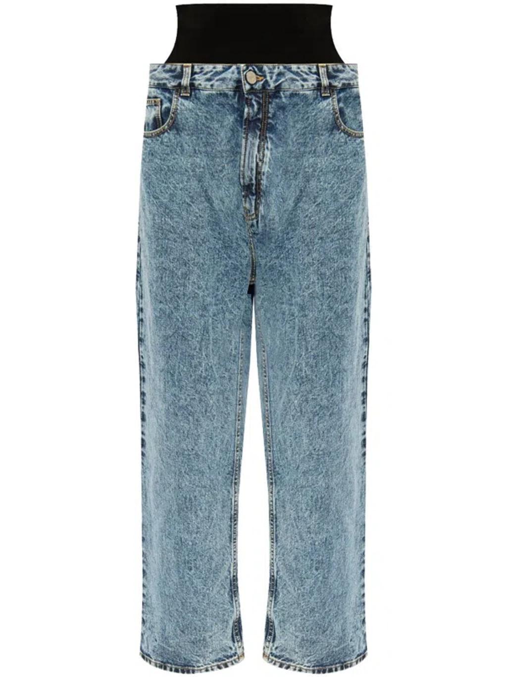 ALAÏA Women's Jeans Blue Product Image