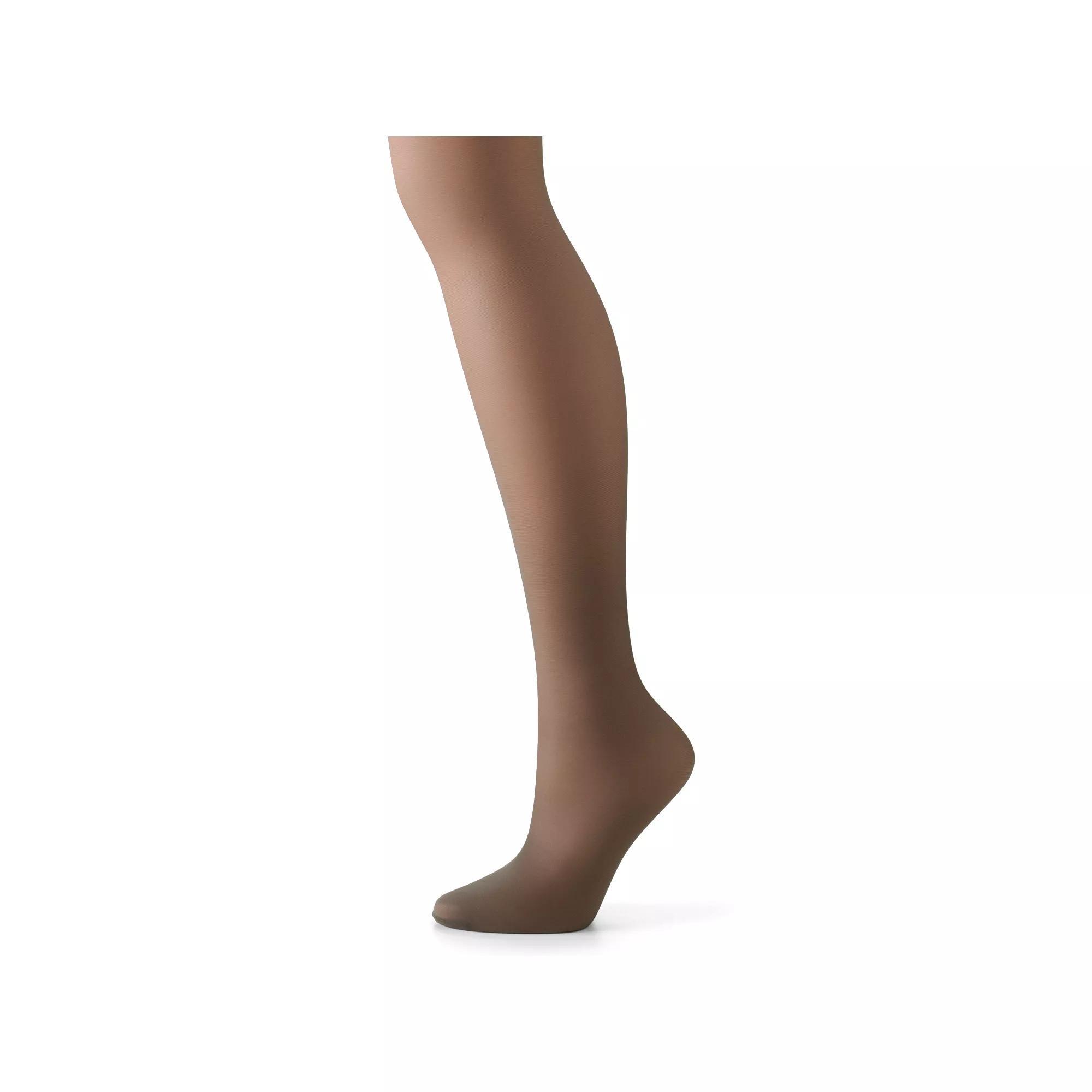 Hanes Silk Reflections Lace-Top Thigh-High Pantyhose 0A444, Womens Product Image