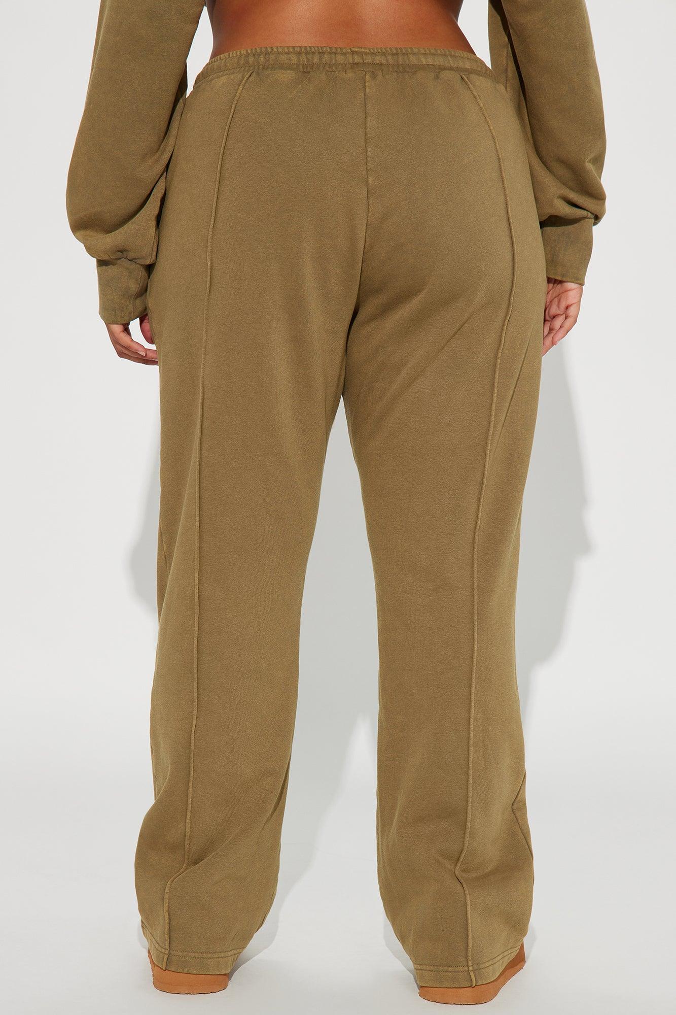 Chill Out Lounge Flare Pant - Olive Product Image