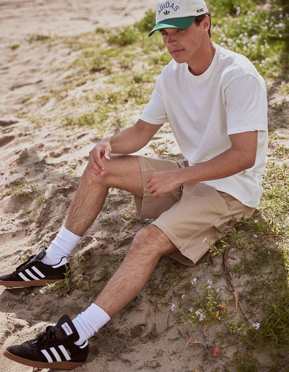 RSQ Mens Utility Canvas Shorts - SAND Product Image