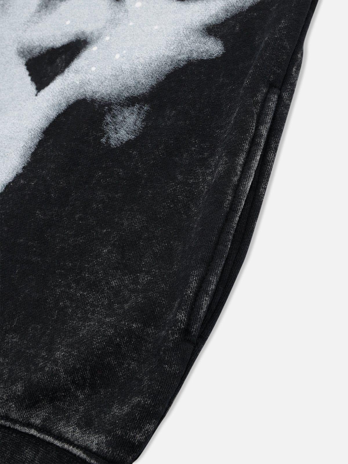 Aelfric Eden Abstract Graphic Washed Hoodie Product Image