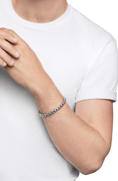 David Yurman Mens Box Chain Bracelet in Sterling Silver, 7.3mm Product Image