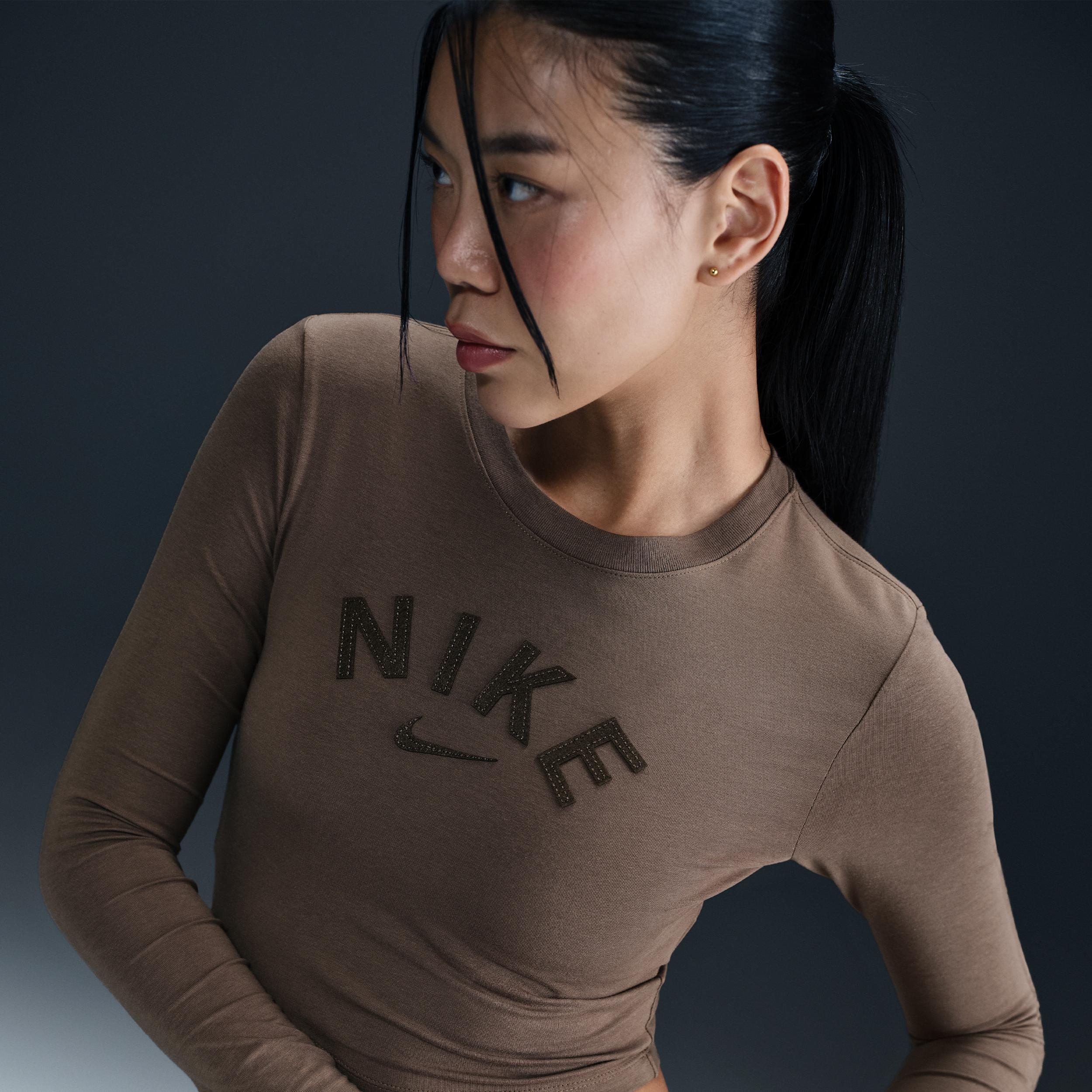 Women's Nike Sportswear Chill Knit Slim Cropped T-Shirt Product Image