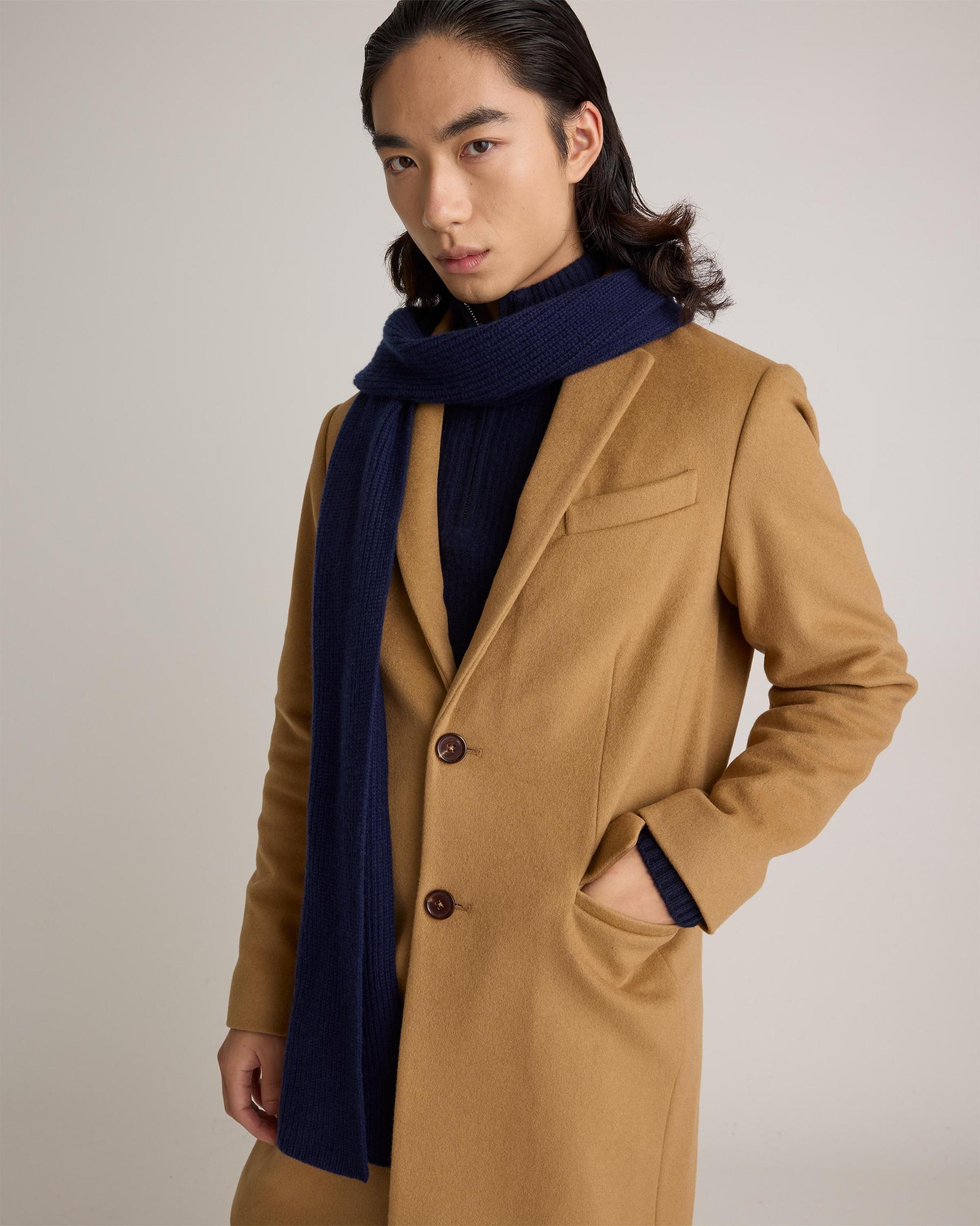 Mongolian Cashmere Ribbed Scarf Product Image