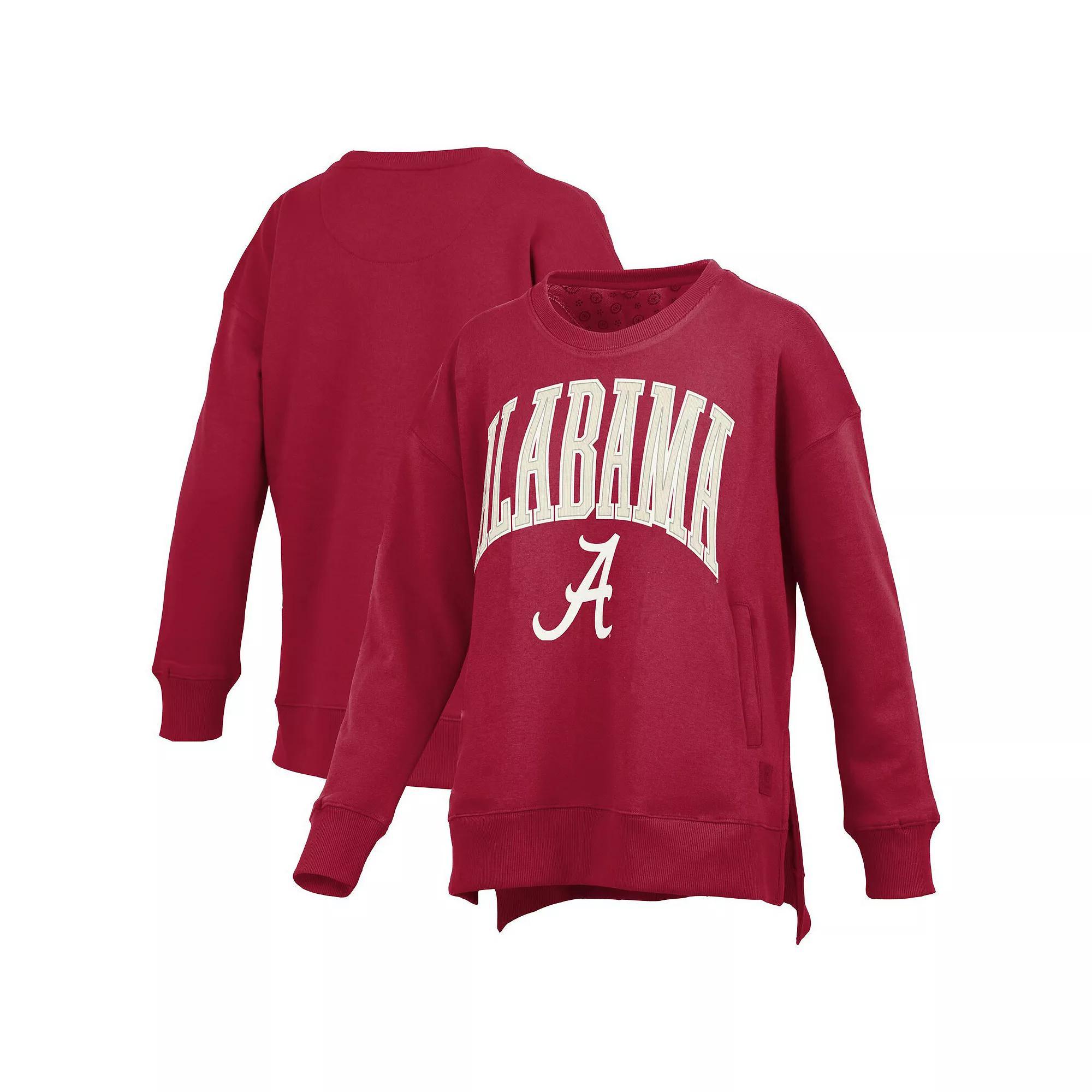 Women's Pressbox Purple LSU Tigers Pocketed Arch Pullover Sweatshirt, Size: Medium Product Image