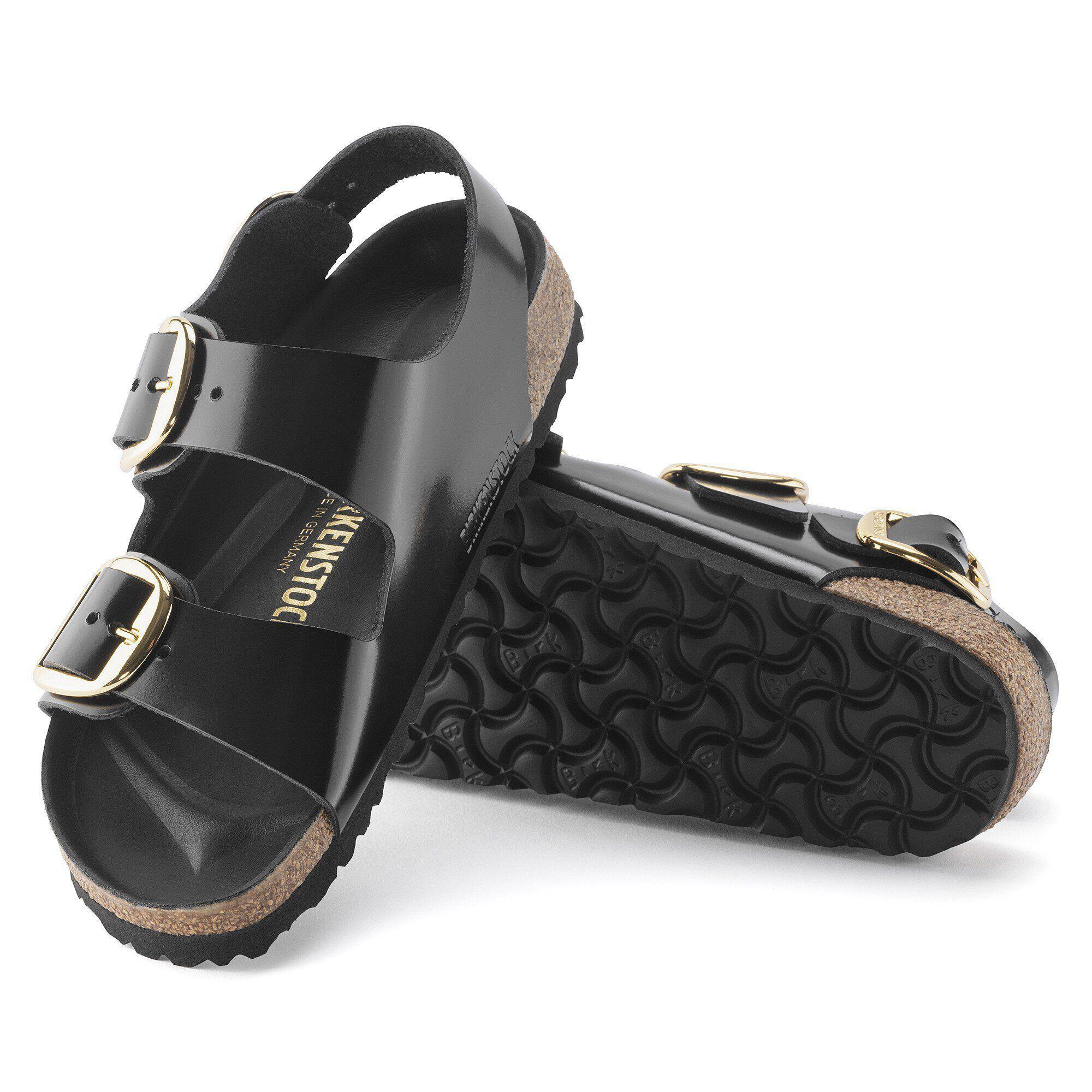 Milano Big Buckle Natural Leather Patent Product Image