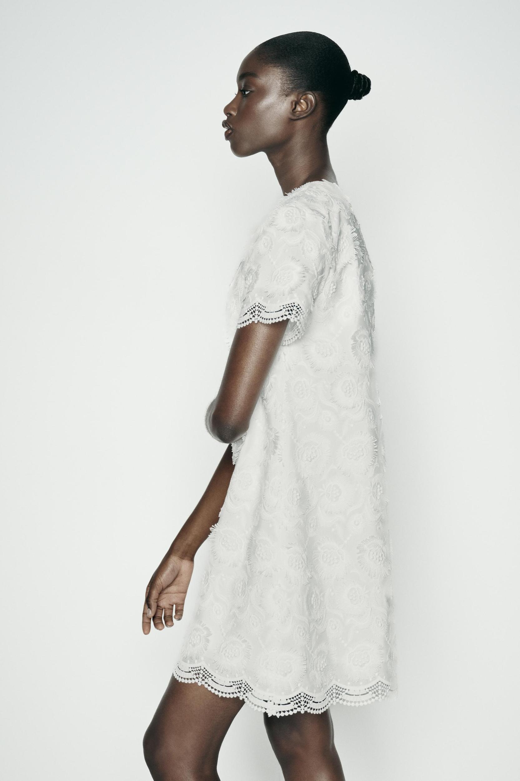 FRINGED MINI DRESS Product Image