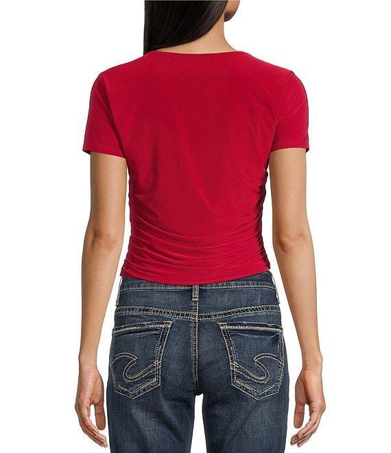 Moa Moa Crew Neck Short Sleeve Top Product Image
