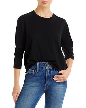 Mother The Long Sleeve Slouchy Cut Off Tee Product Image
