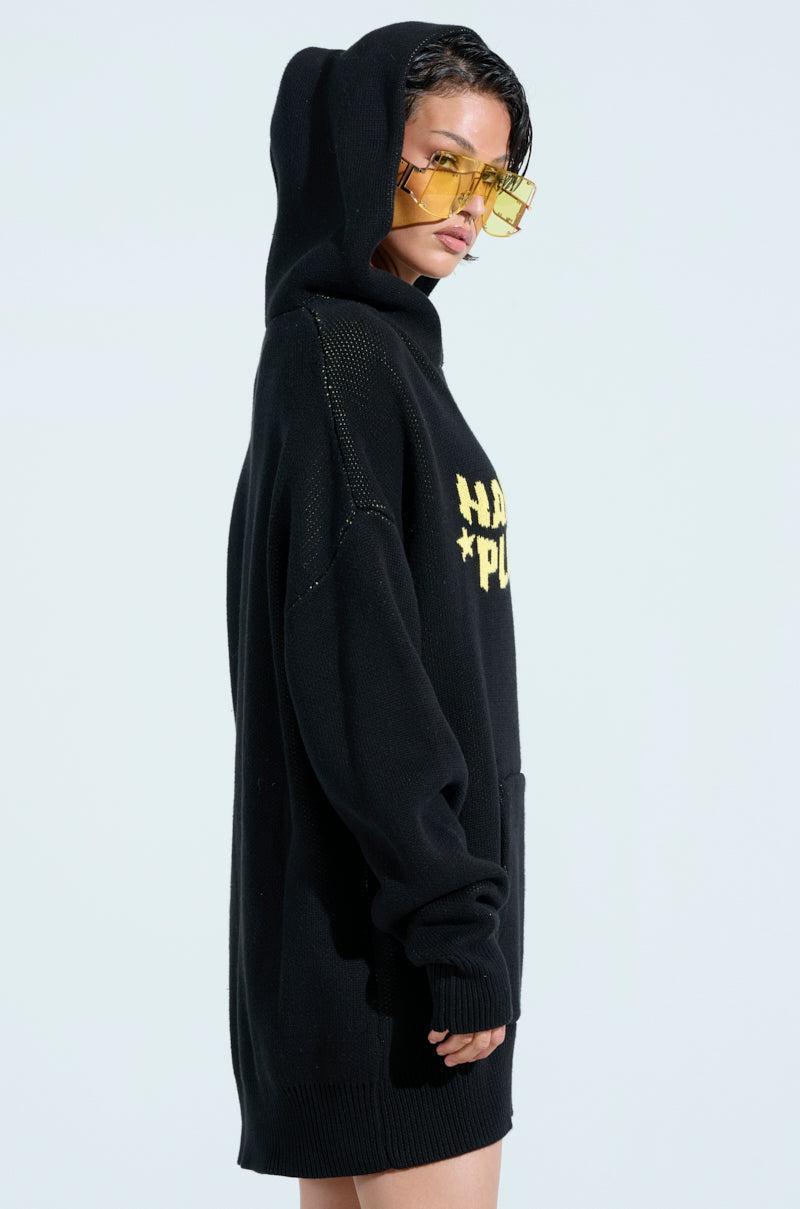 HARD TO PLEASE OVERSIZED HOODED SWEATER Product Image