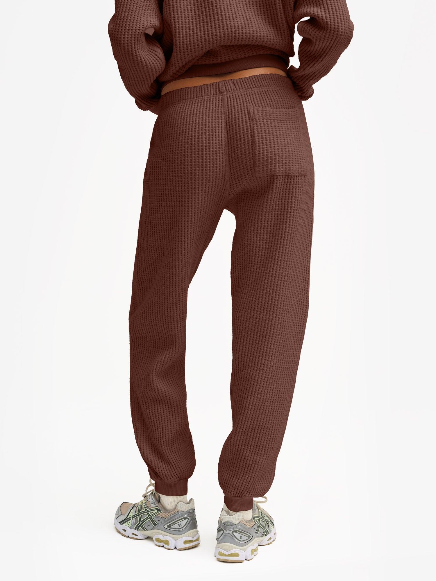 Organic Waffle Collared Half-Zip Sweatshirt Female Product Image