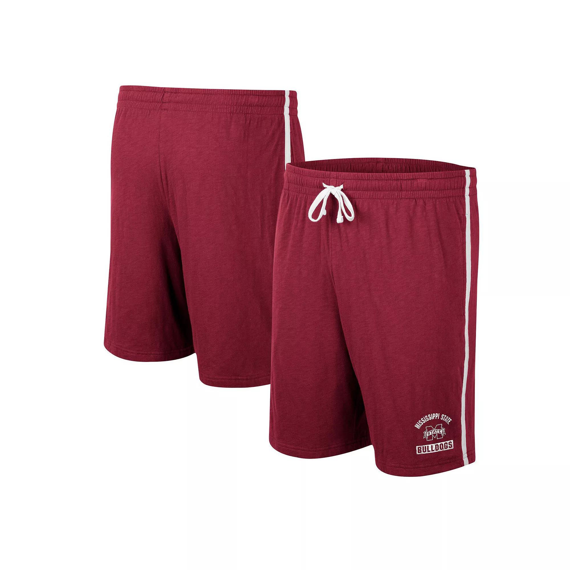 Men's Colosseum Maroon Mississippi State Bulldogs Thunder Slub Shorts, Size: XL, Mst Red Product Image