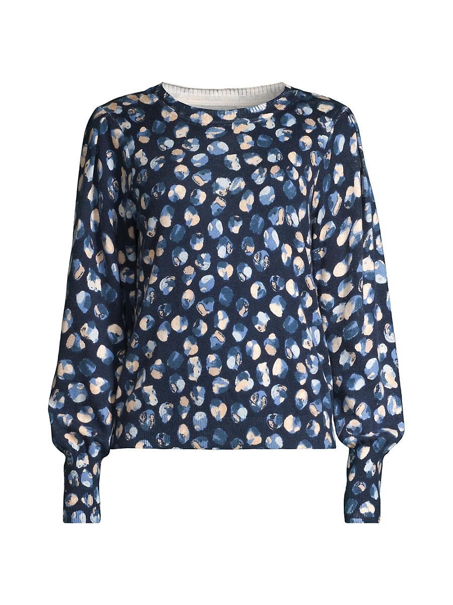 Womens Many Moons Balloon-Sleeve Sweater Product Image